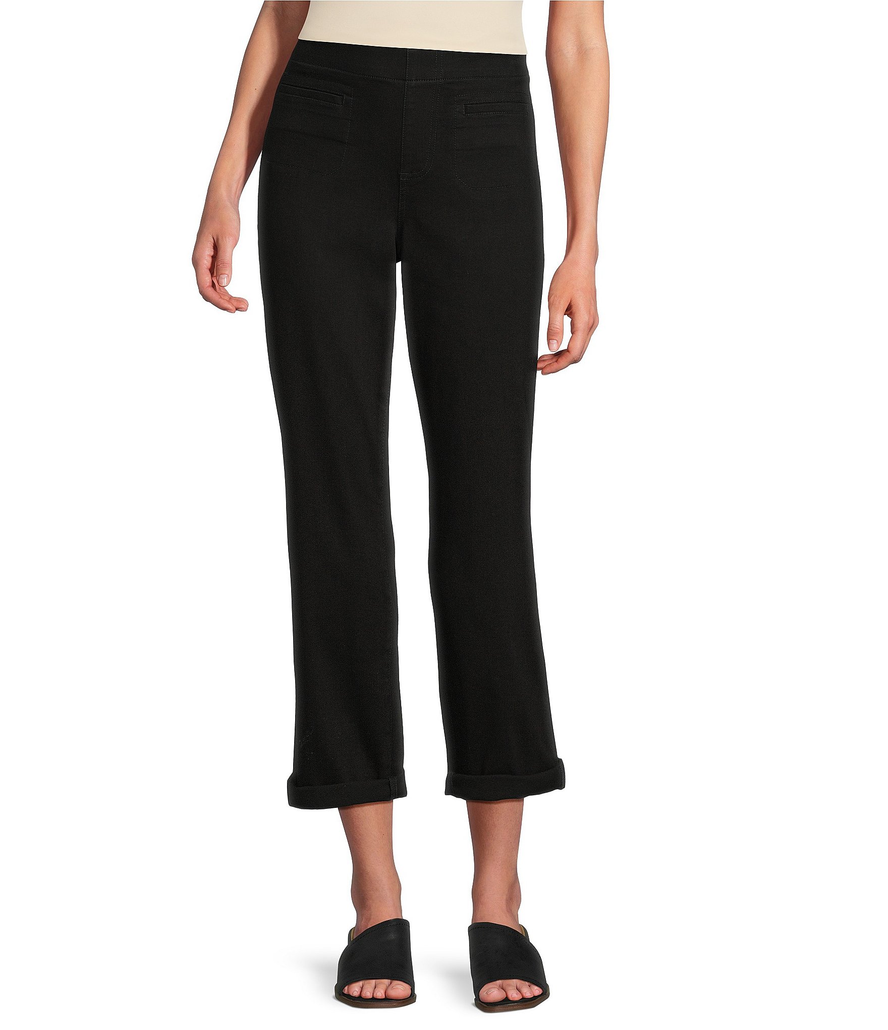 Westbound the HIGH RISE fit Crop Pull-On Roll Cuff Pants