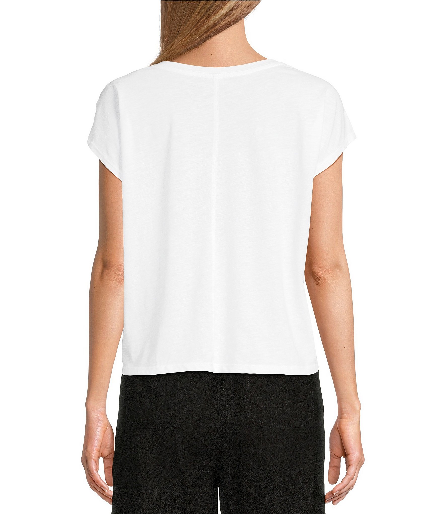 Westbound V-Neck Cap Sleeve Top