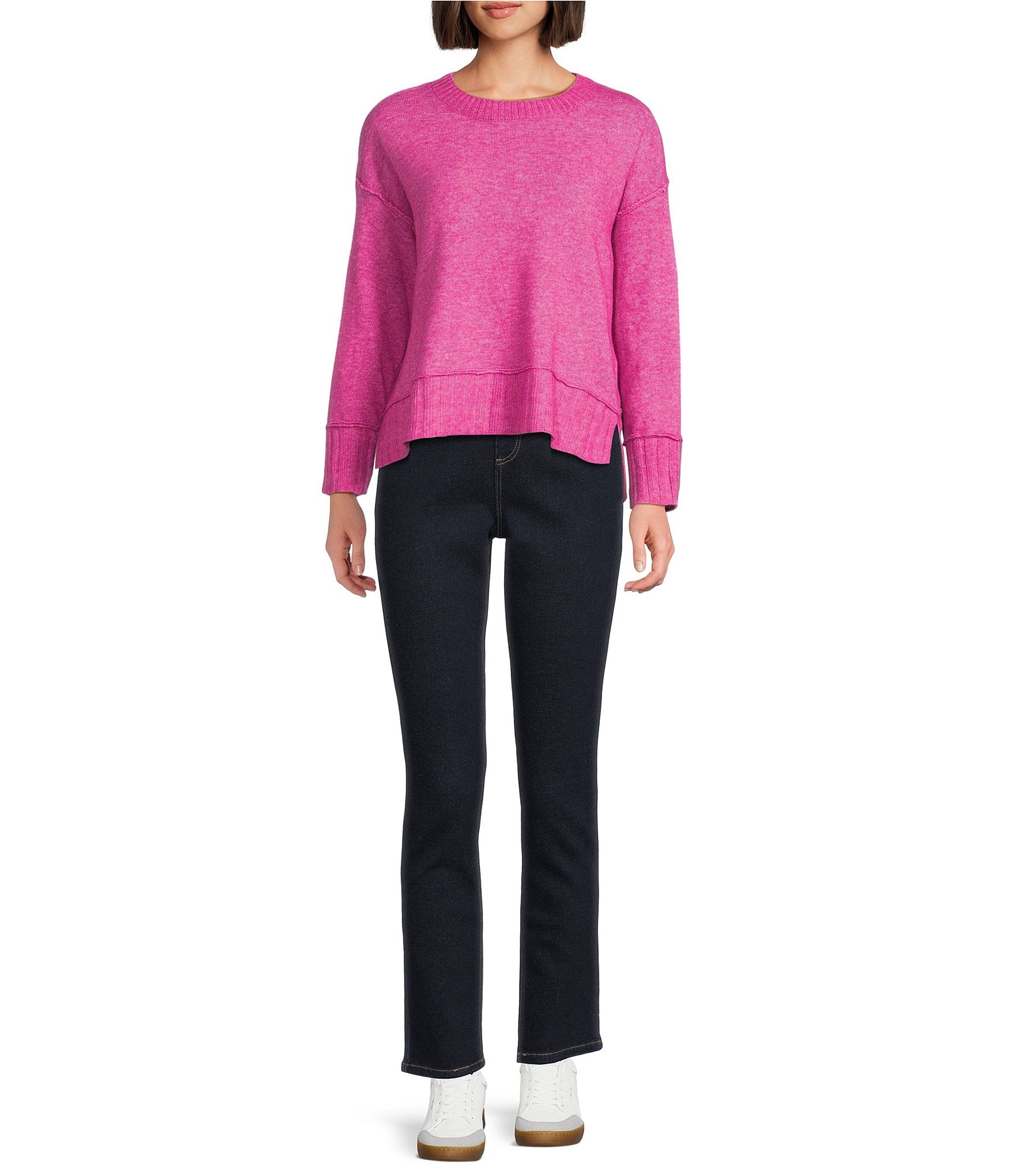 Westbound Wool Blend Long Sleeve Crew Neck Sweater