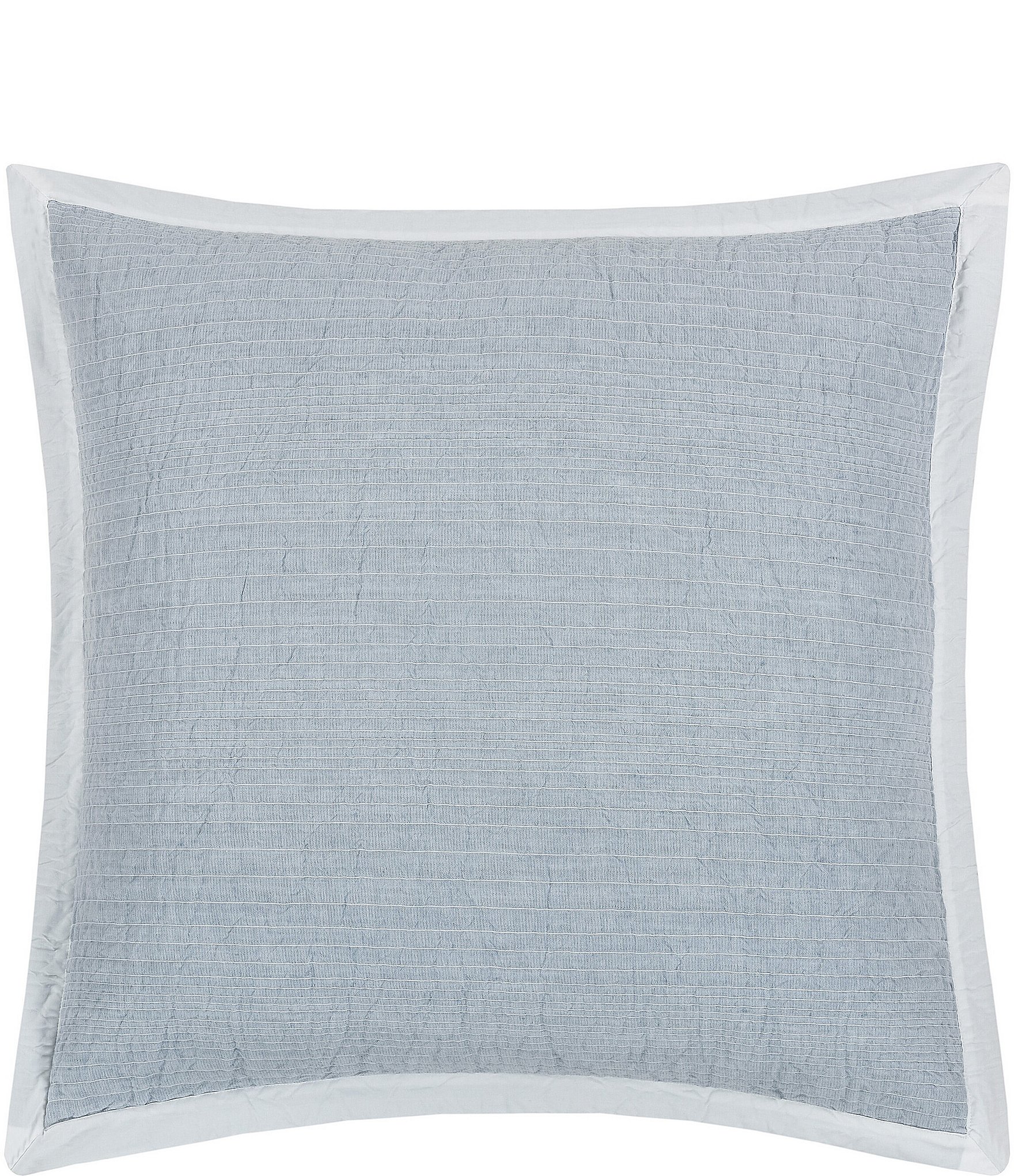 White Sand Blue Pillow Shams