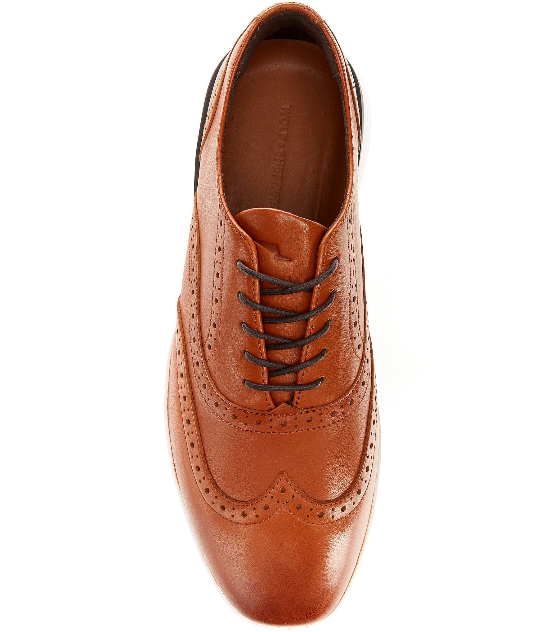 Wolf & Shepherd Men's Crossover Wingtip Oxfords