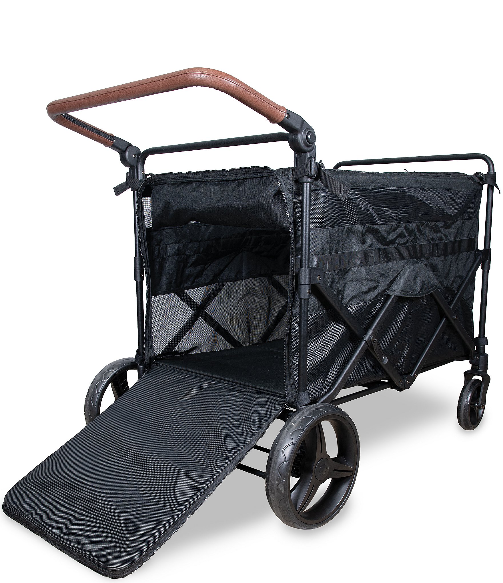 Wonderfold Max High Capacity Graphite Black Pet Stroller