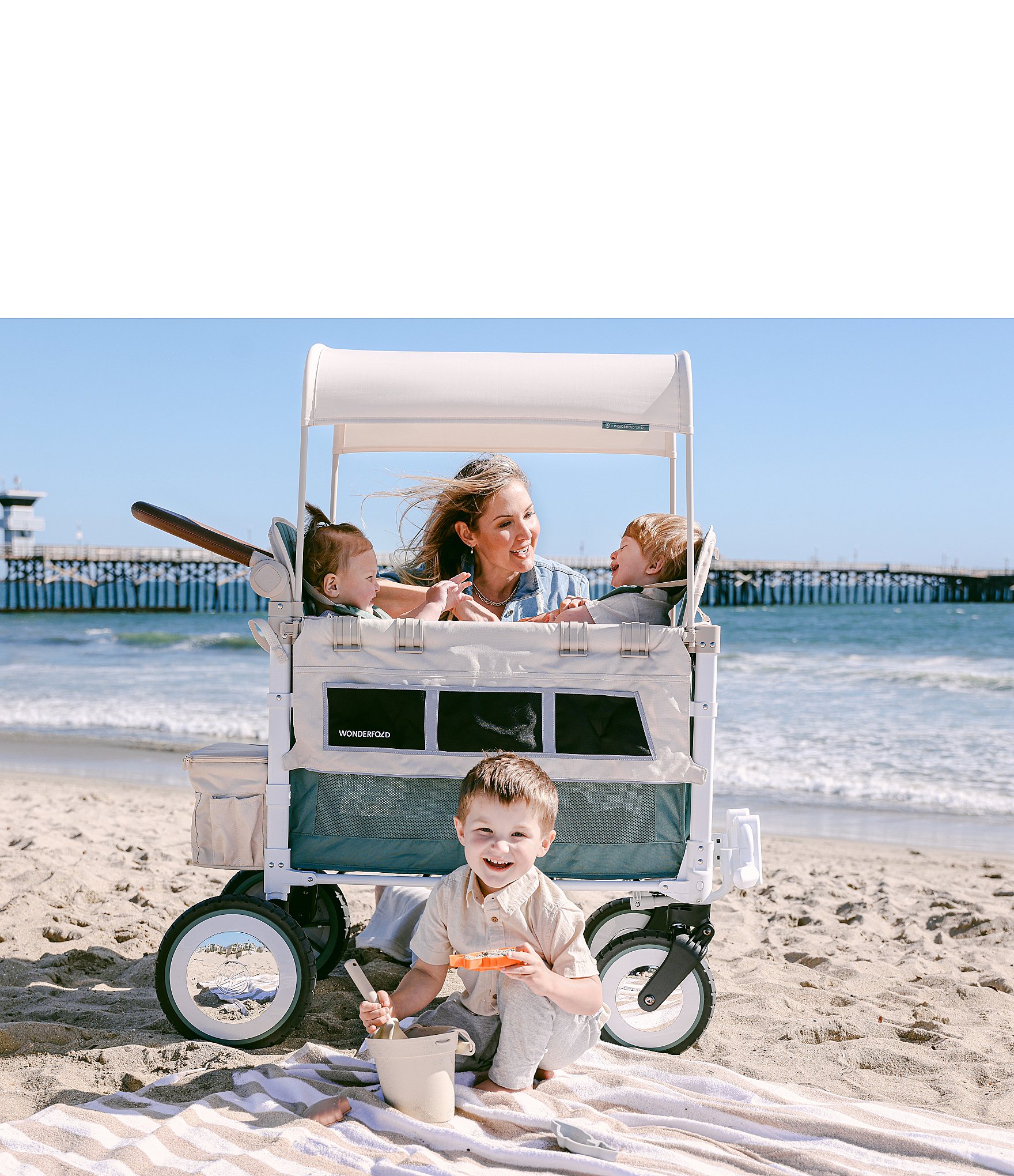 Wonderfold VW4 Volkswagon 4-Seater Stroller Wagon