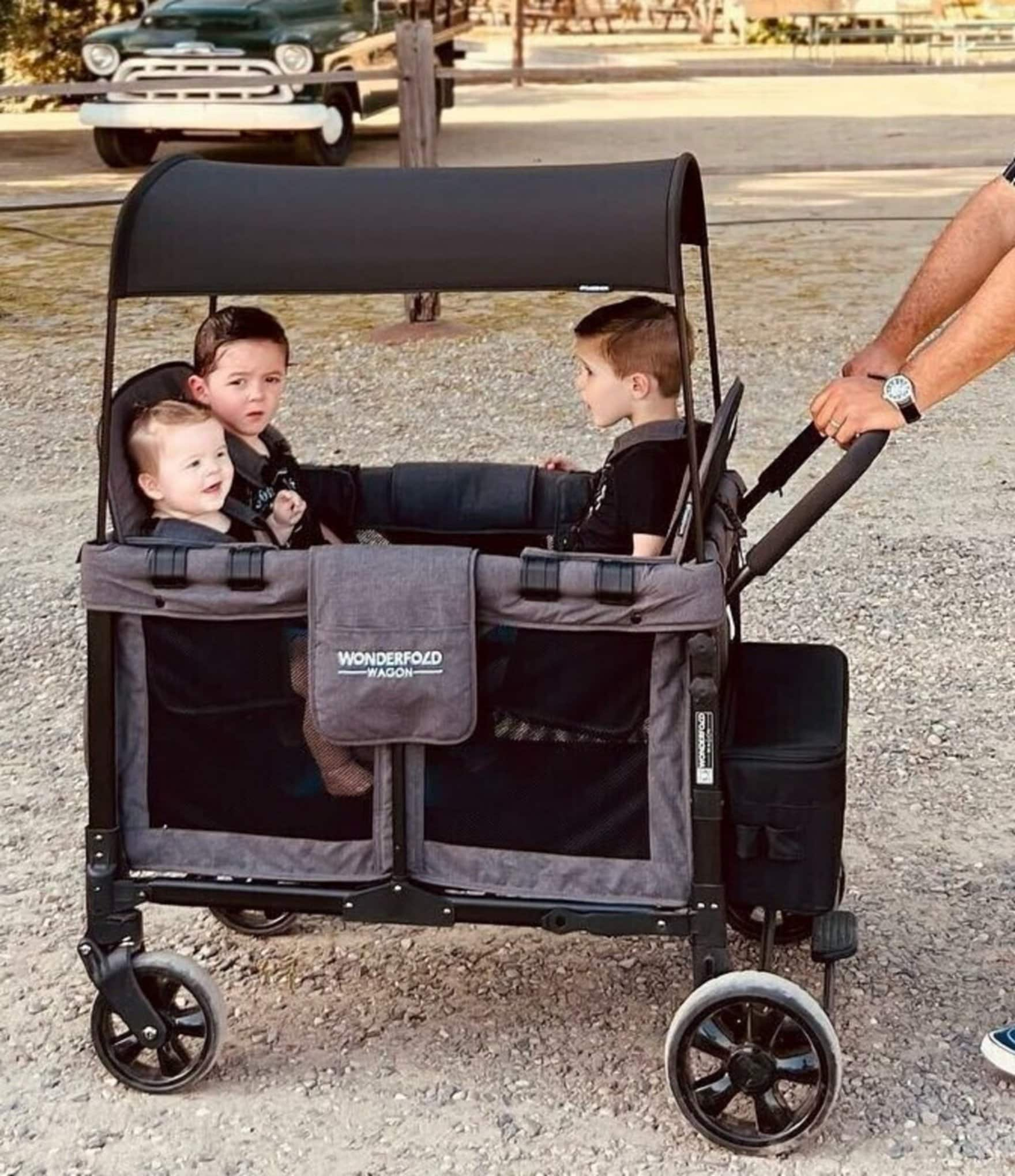 Wonderfold W4 Elite 4-Seater Quad Stroller Wagon