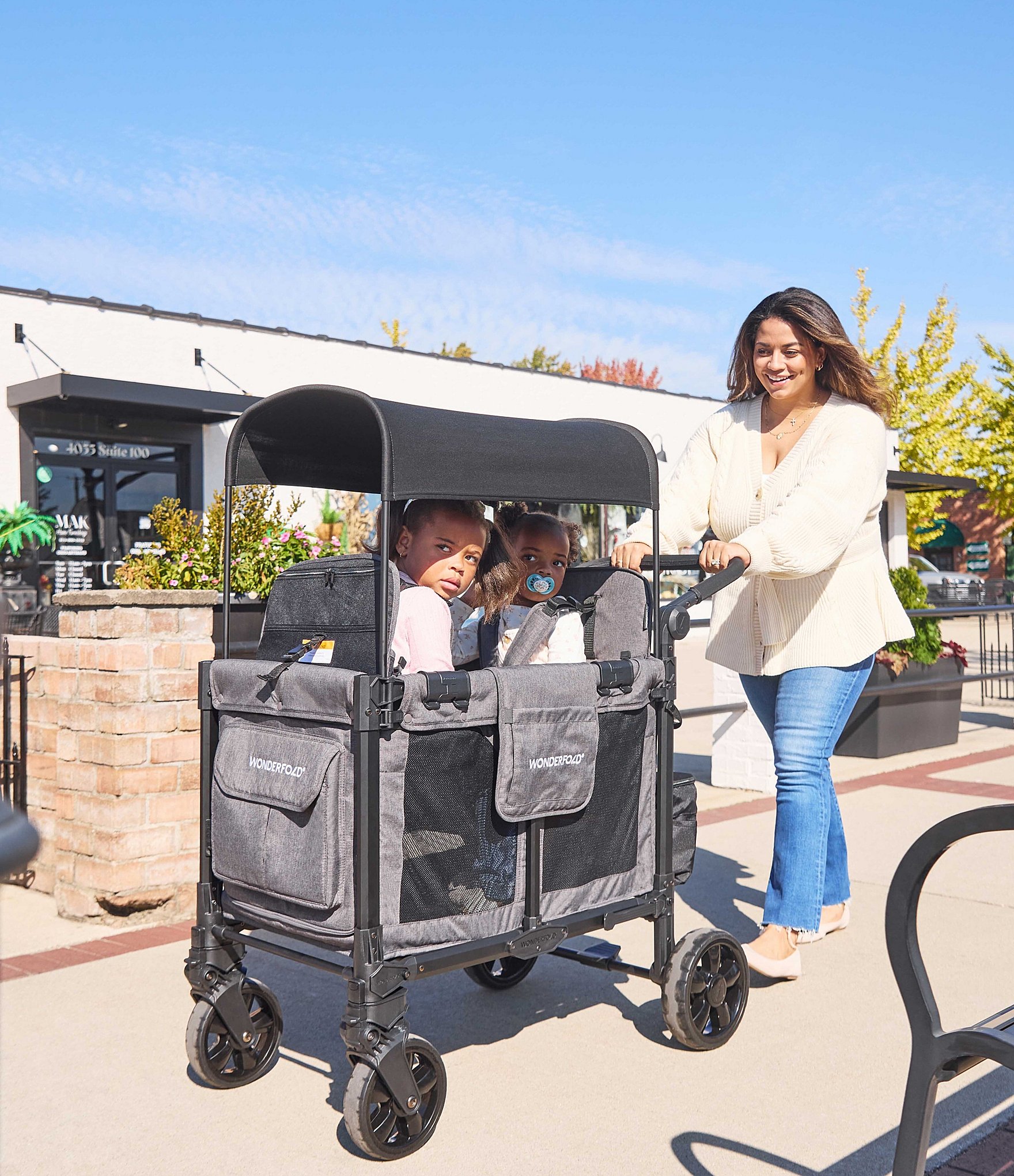 Wonderfold W4 Elite Pro 4 Seater Stroller Wagon