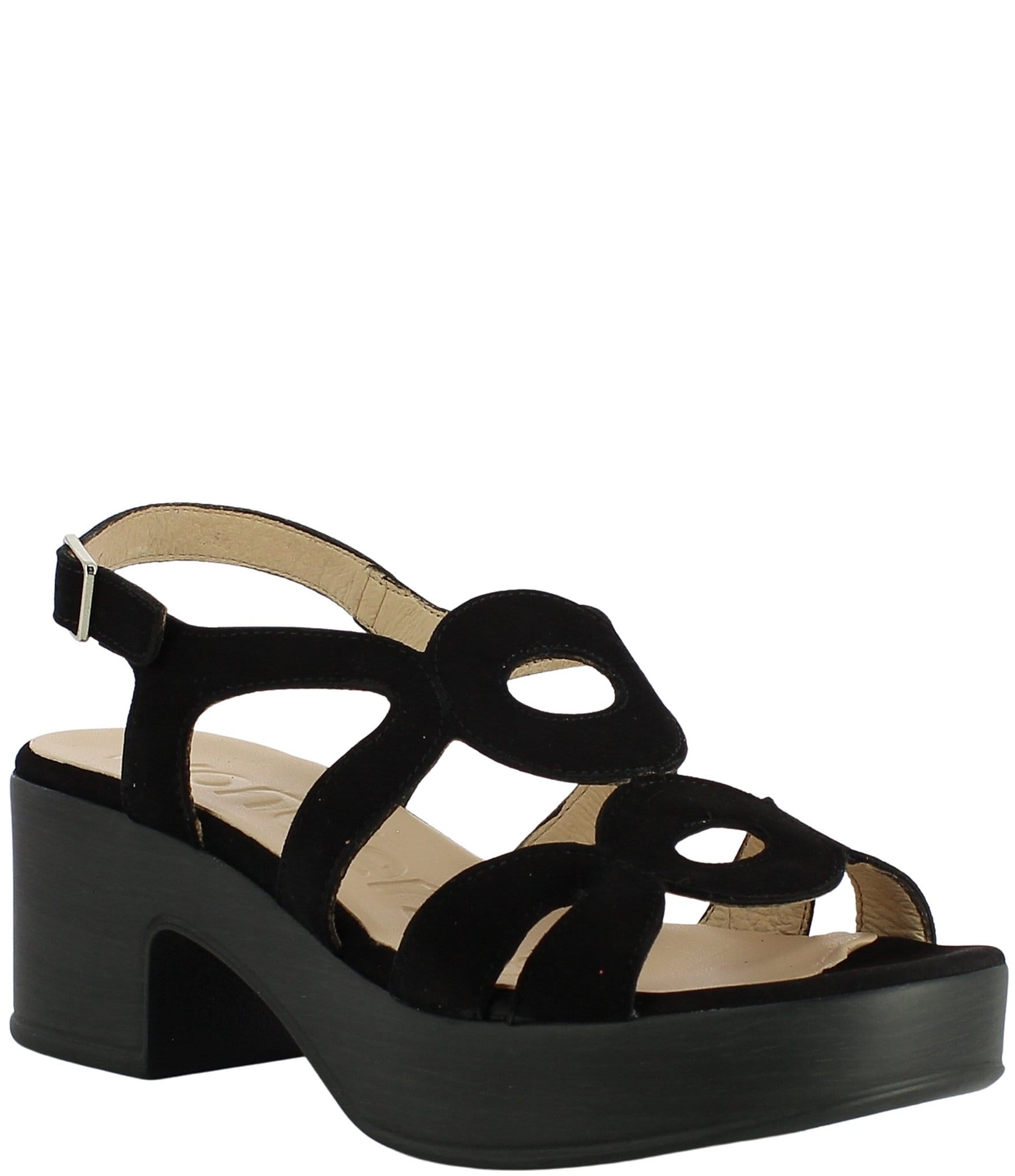 Wonders Pam Suede Slingback Platform Sandals | Dillard's
