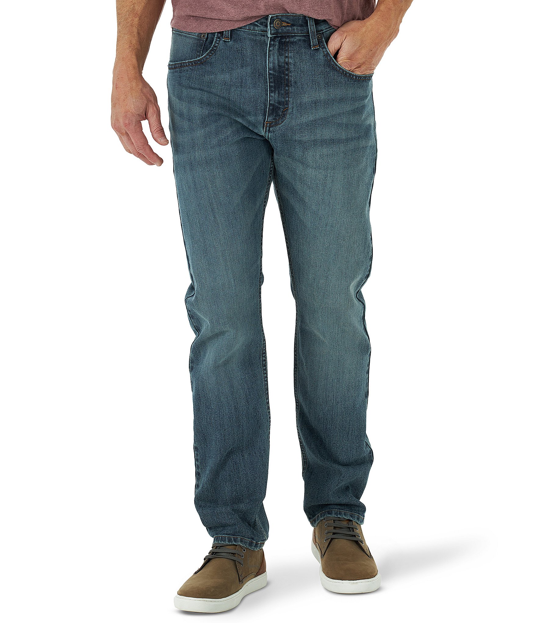 Wrangler® Athetic Fit Tapered Leg Flex Jeans | Dillard's