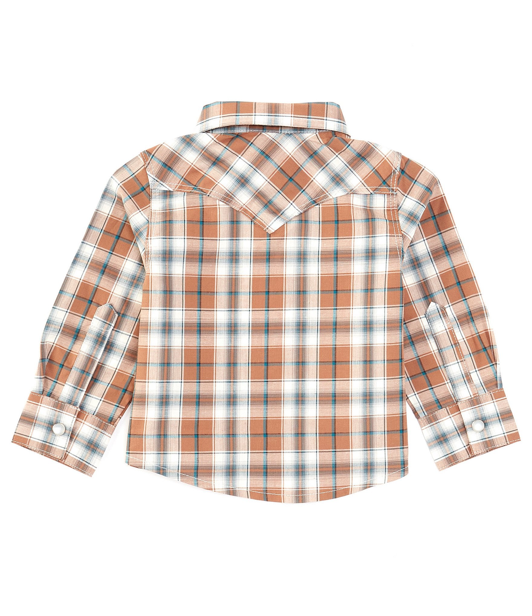 Wrangler® Baby Boys Newborn-24 Months Long Sleeve Plaid Woven Shirt