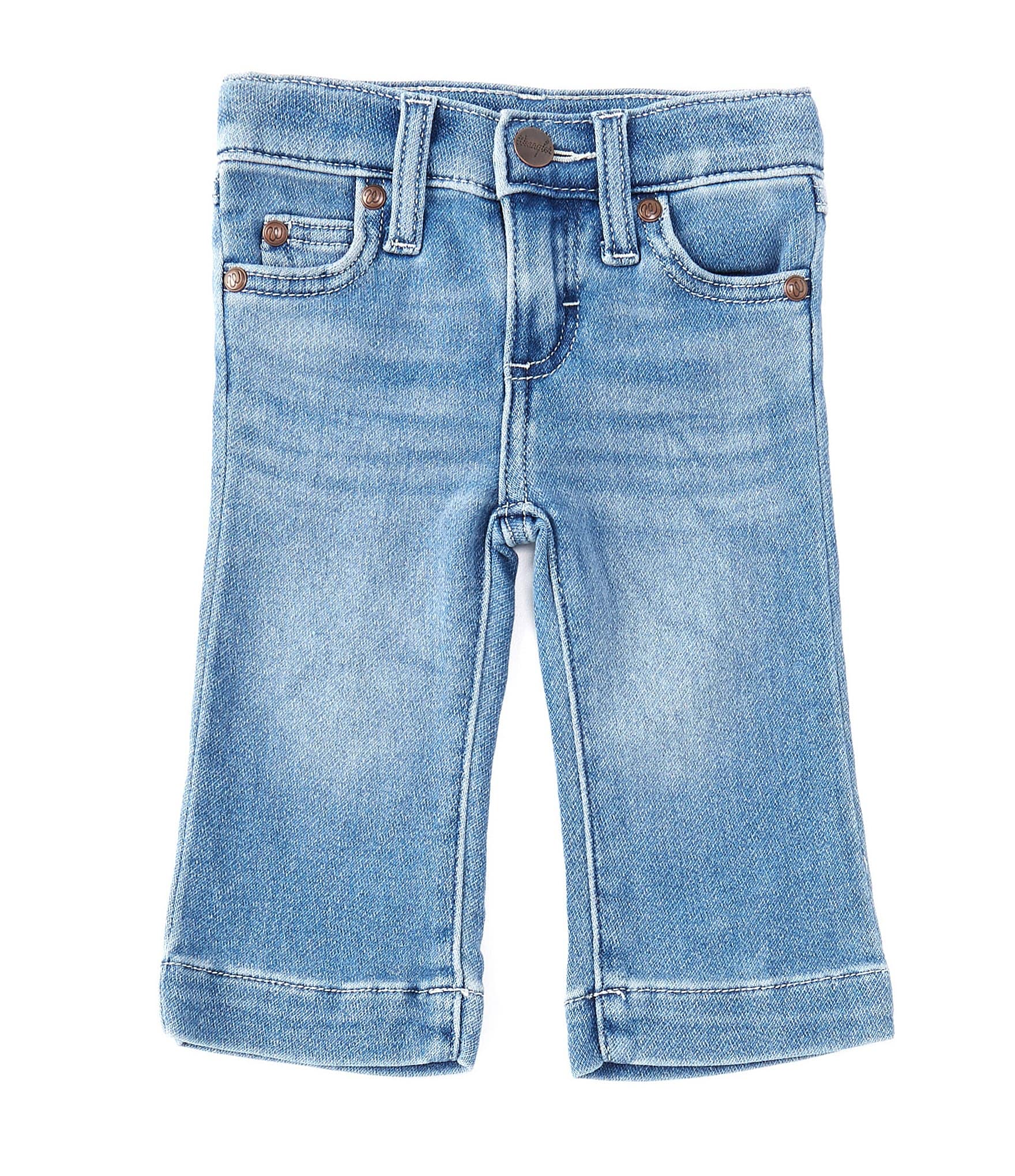 Wrangler® Baby Girls 3-24 Months Nora Trouser Style Denim Jeans | Dillard's