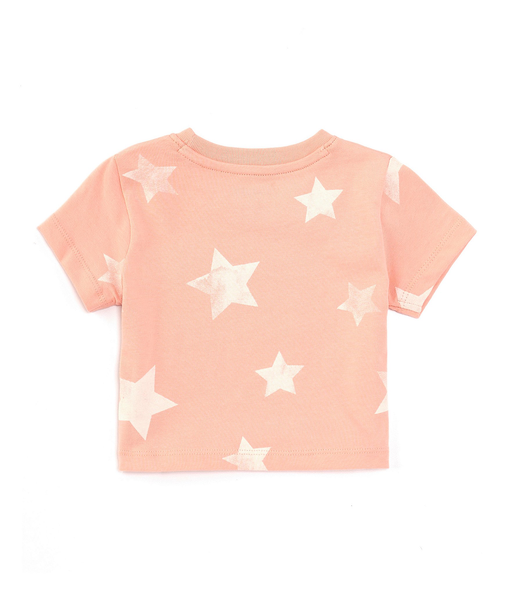 Wrangler® Baby Girls Newborn-24 Months Short Sleeve Star Printed T-Shirt