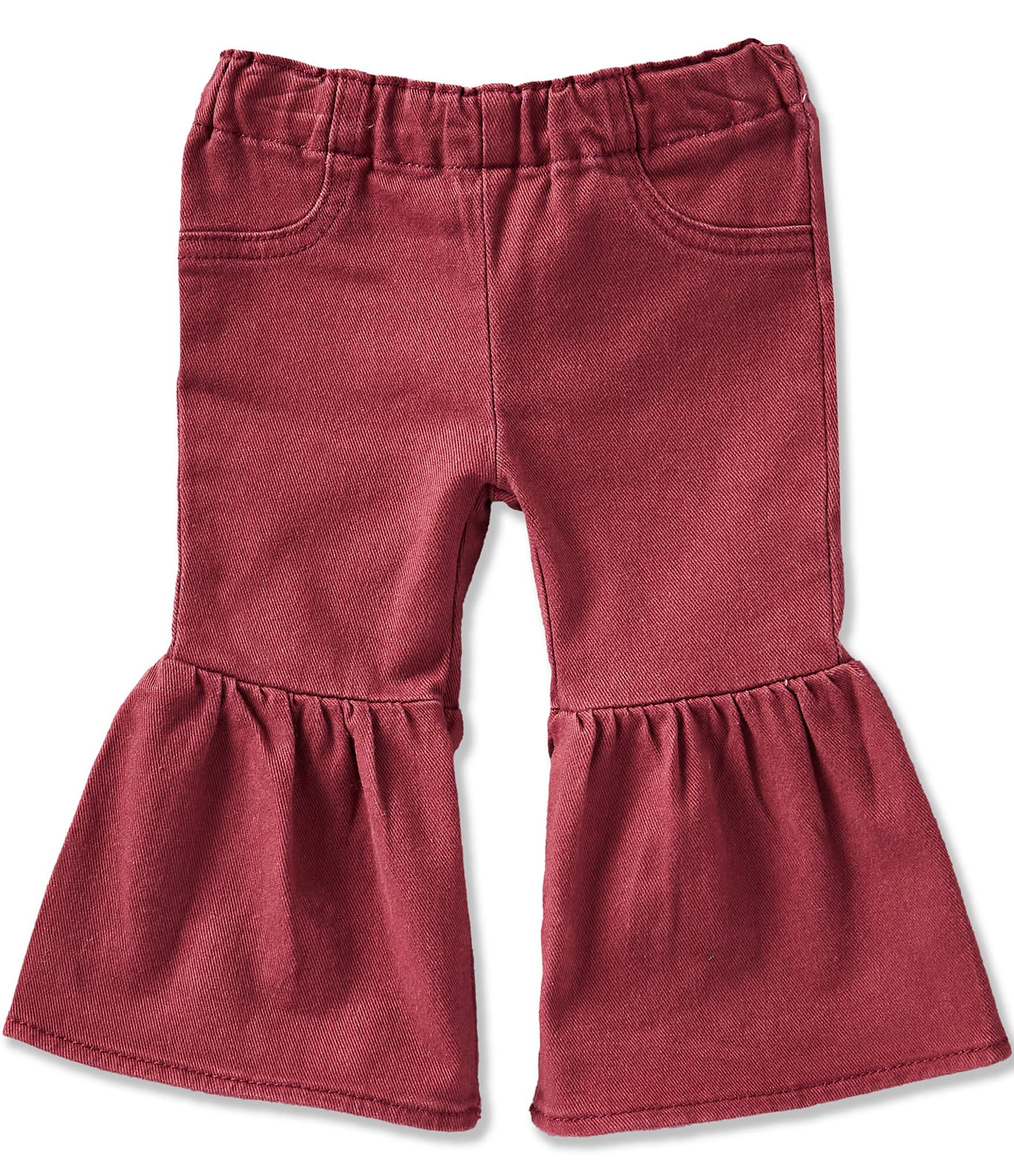 Wrangler® Baby Girls Pull Up Flare Denim Jeans