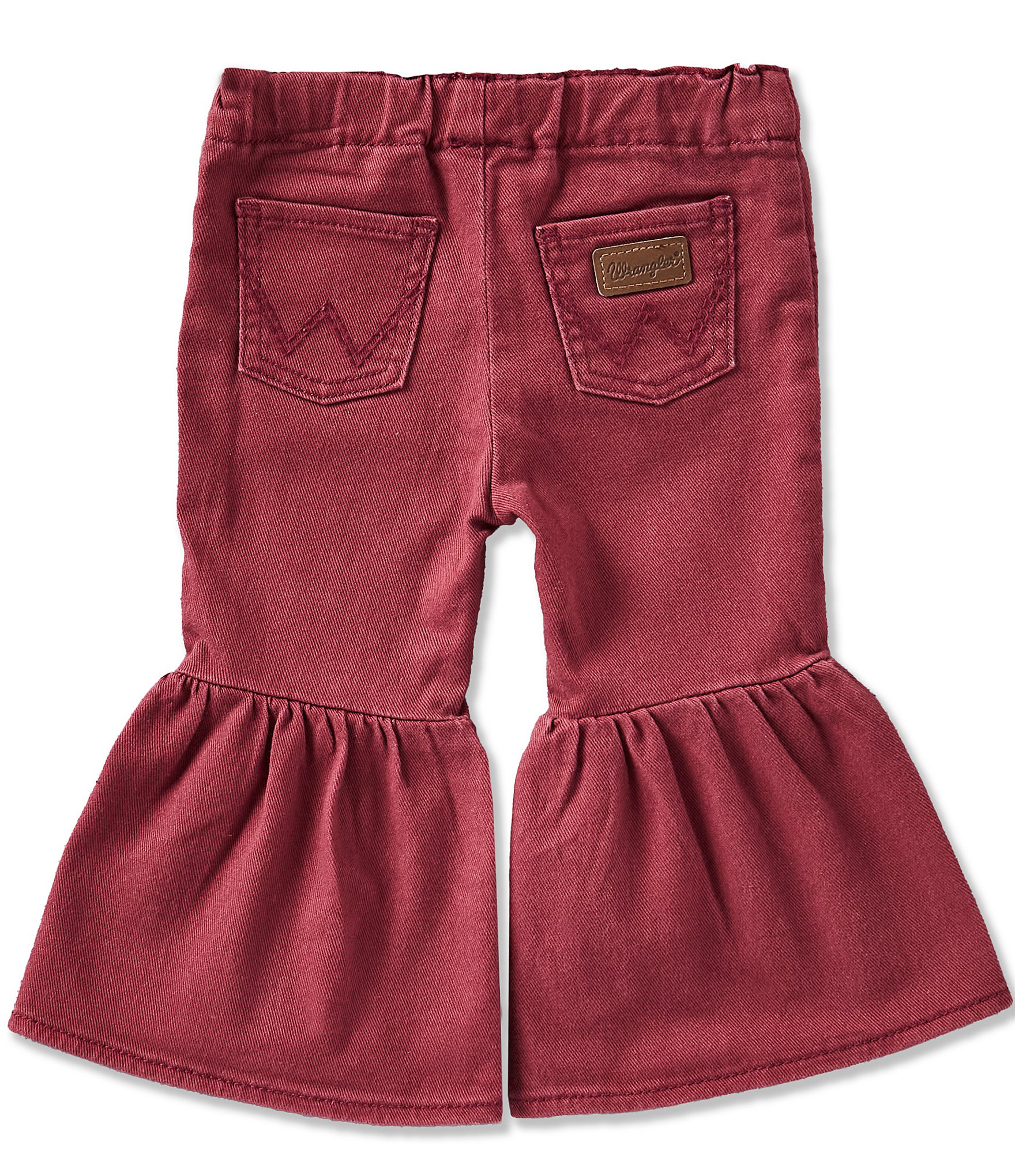 Wrangler® Baby Girls Pull Up Flare Denim Jeans