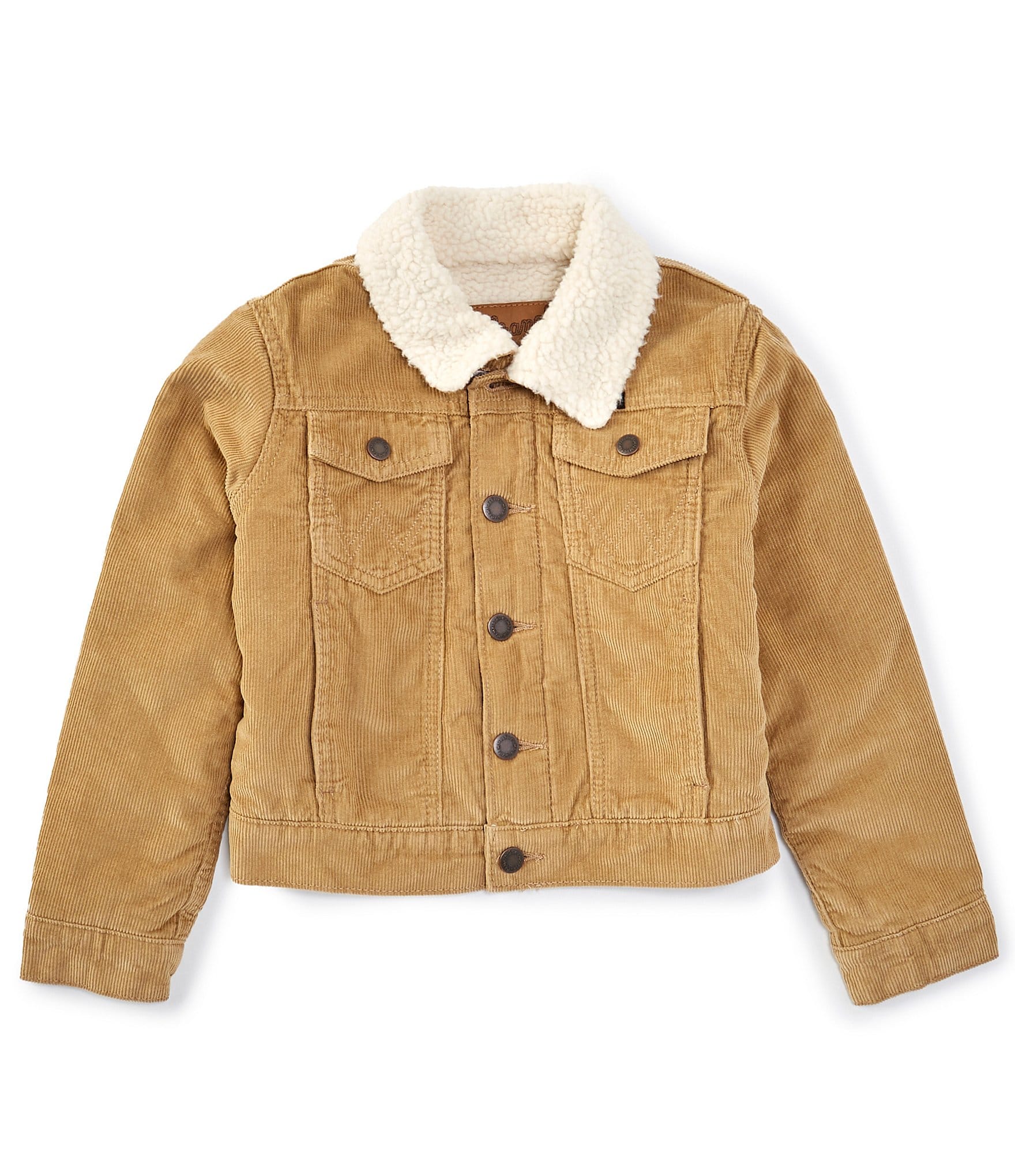 Wrangler® Big Boys 8-20 Long Sleeve Faux-Sherpa-Lined Corduroy Jacket