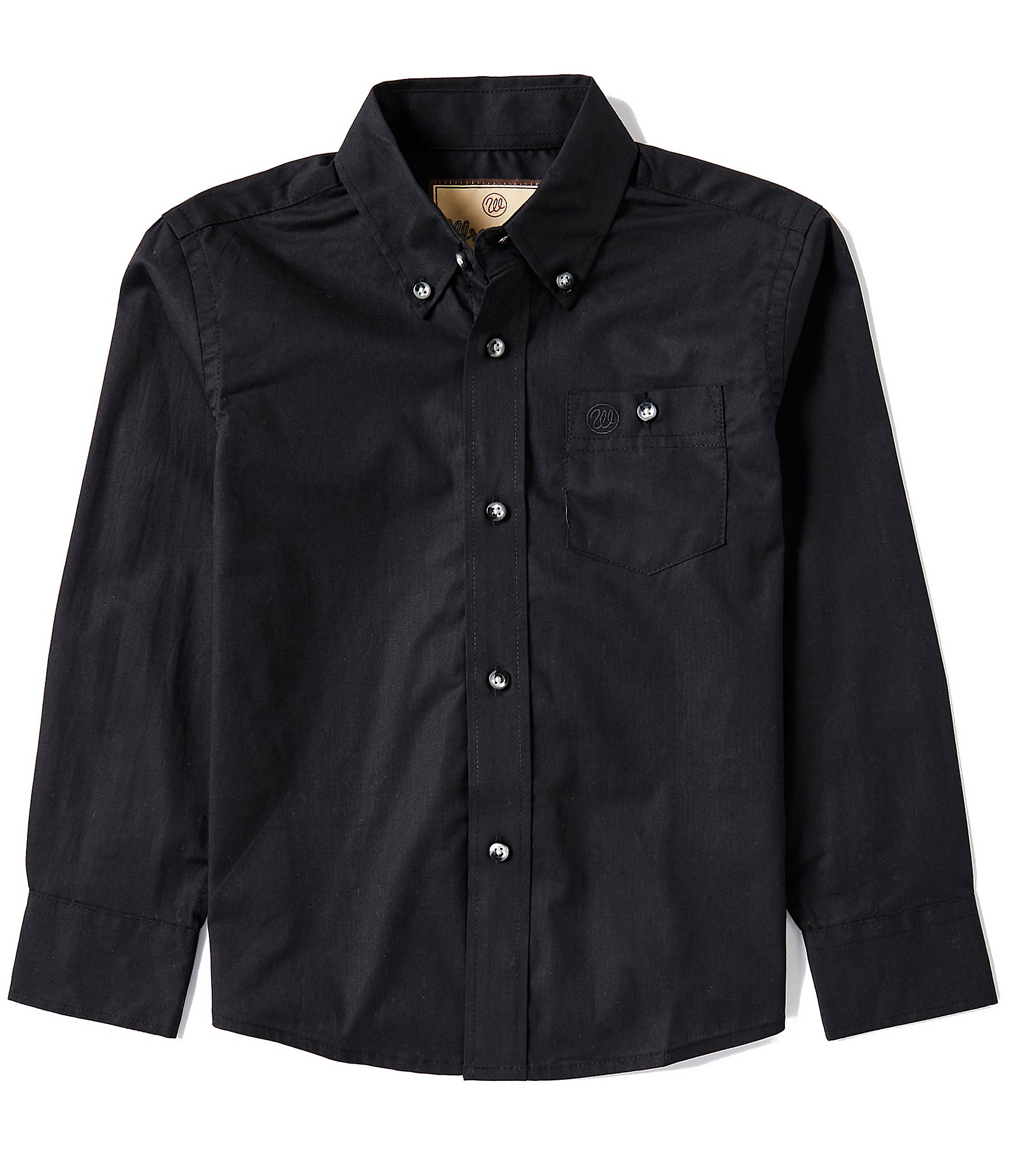 Wrangler® Big Boys 8-20 Long-Sleeve Woven Button Down Shirt | Dillard's