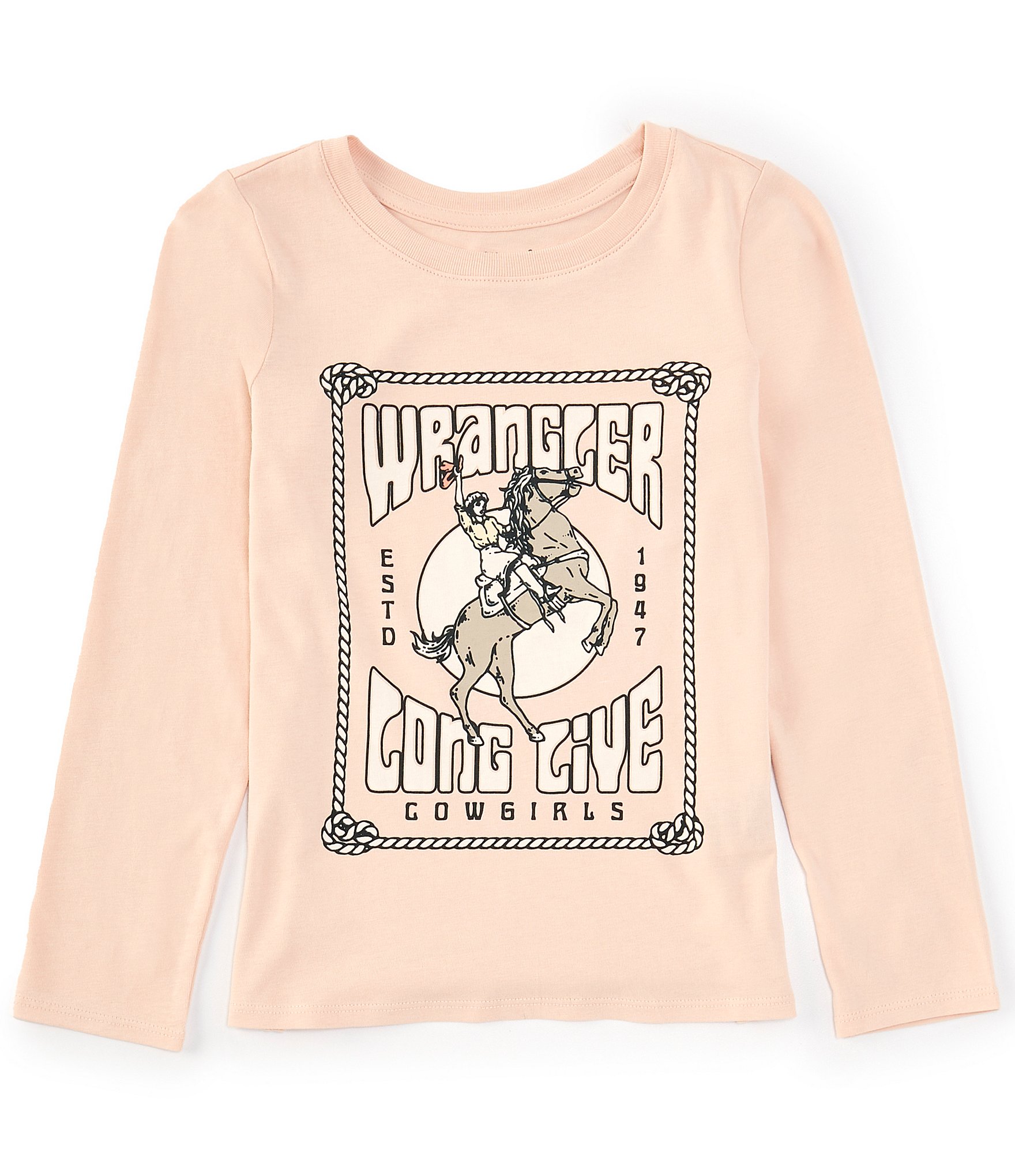 Wrangler® Big Girls 7-16 Long Live Cowgirls Graphic T-Shirt