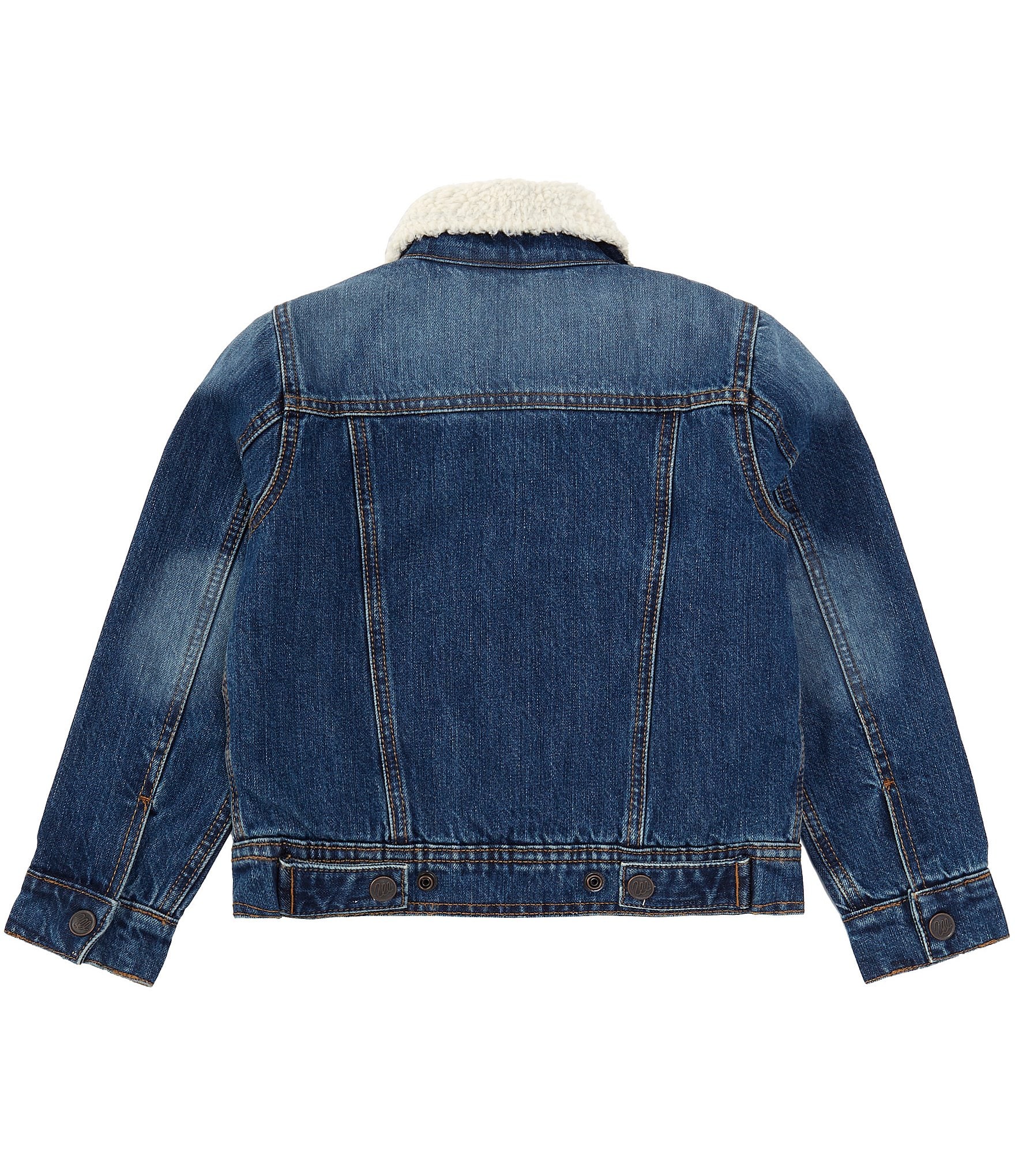 Wrangler® Big Girls 7-16 Sherpa Denim Jacket