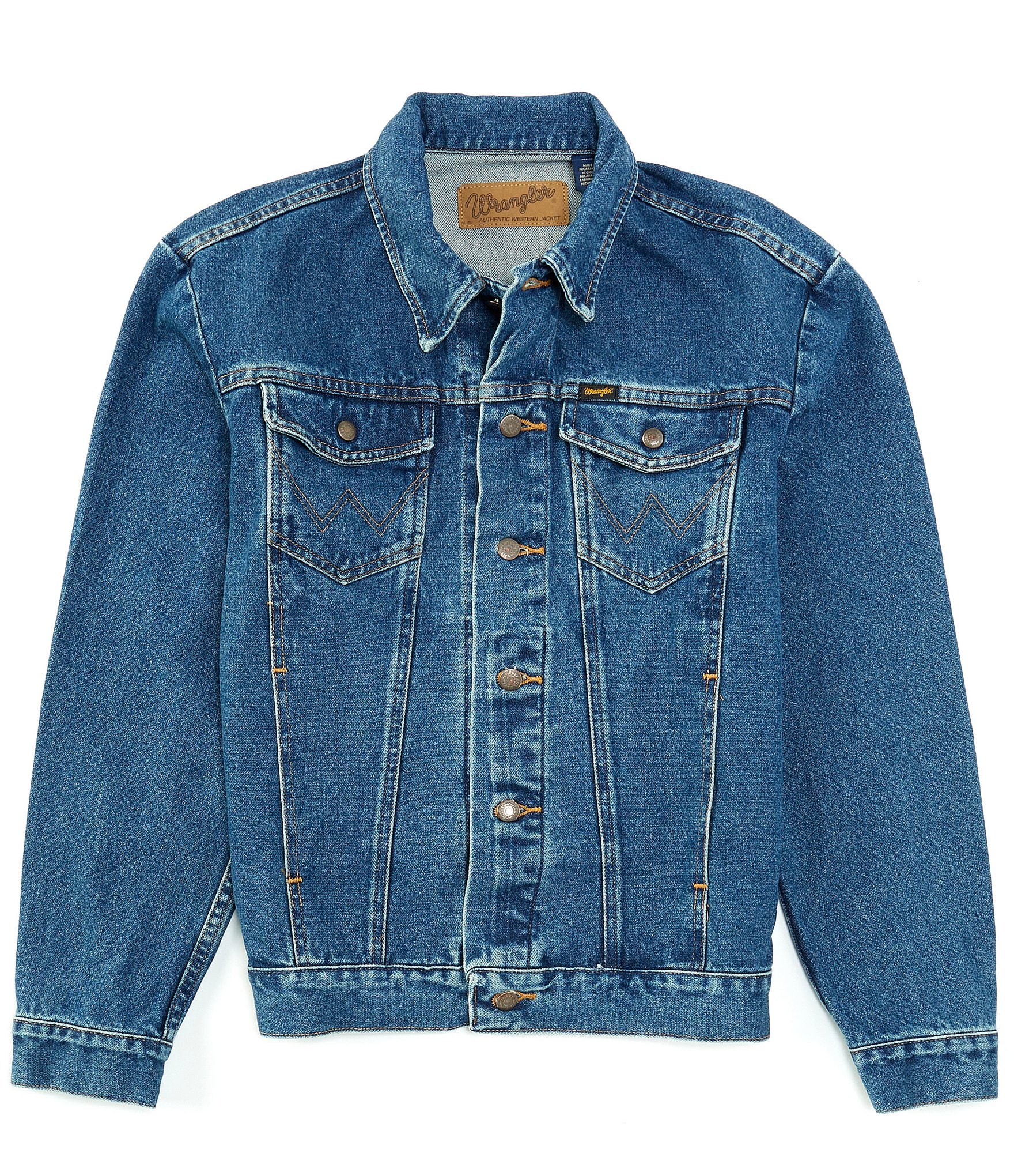 blue jean jacket Men Dillard s