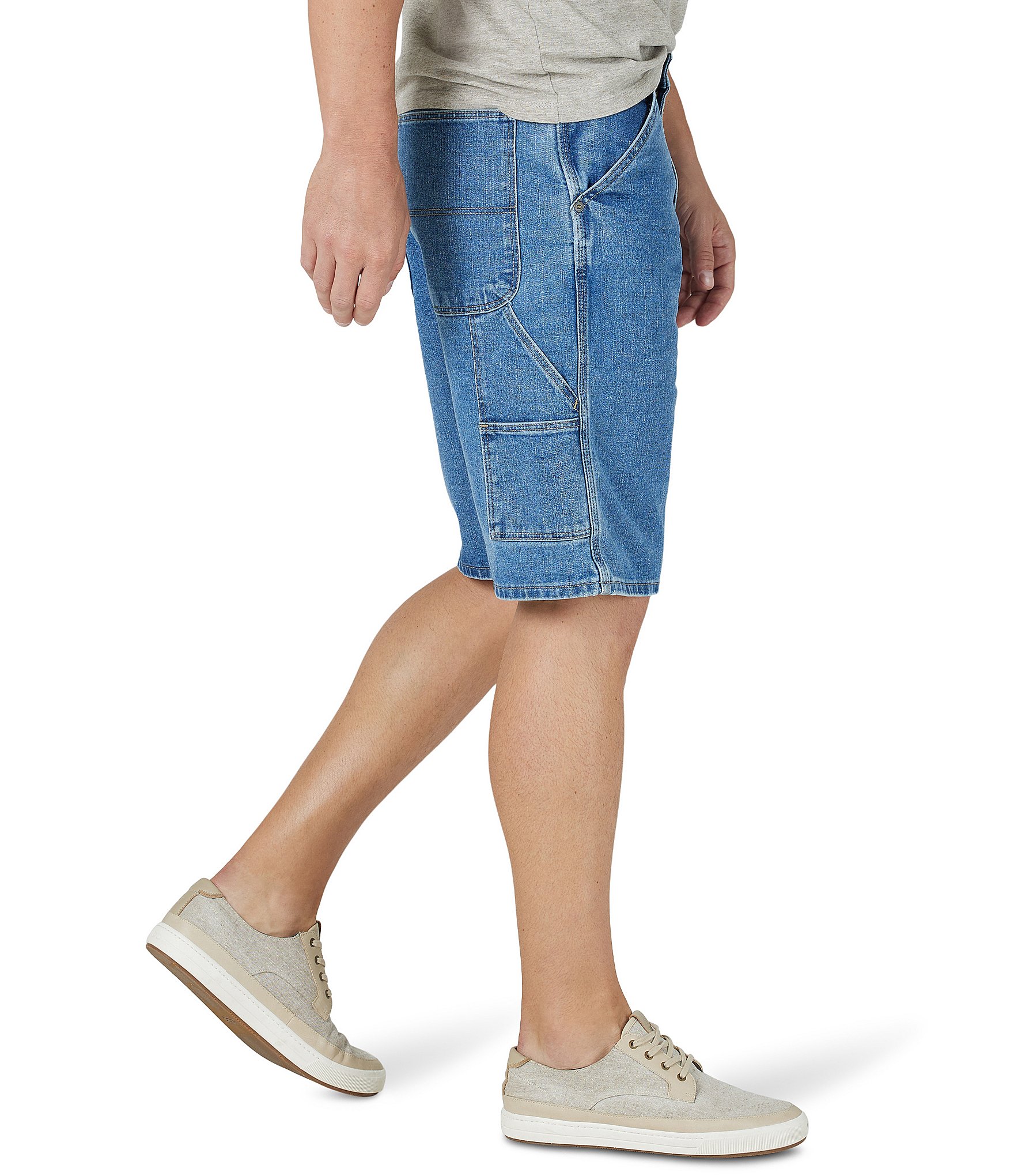 Wrangler® Elijah Free-To-Stretch 11#double; Inseam Denim Carpenter Shorts