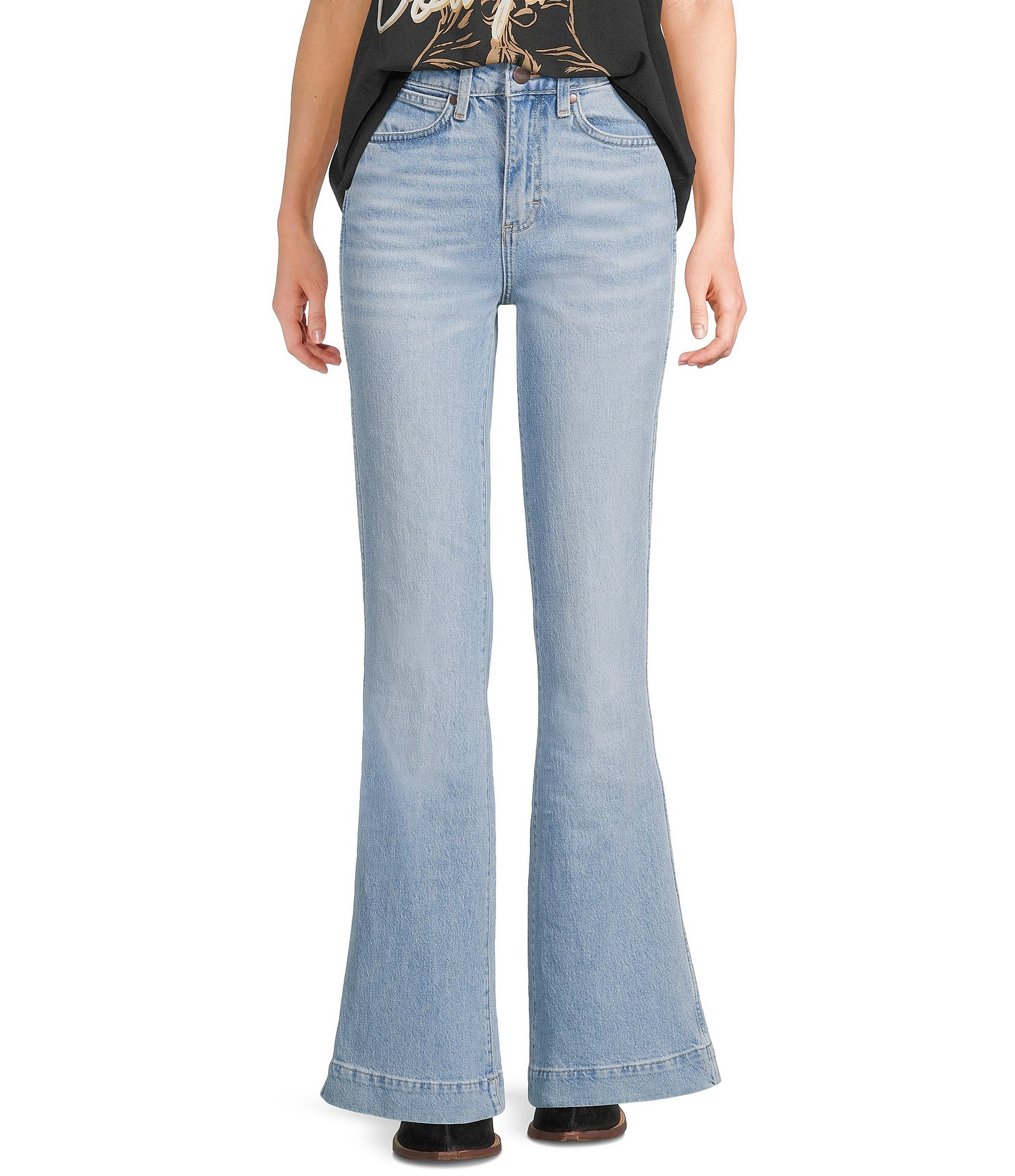 Wrangler® High Rise Flared Jeans
