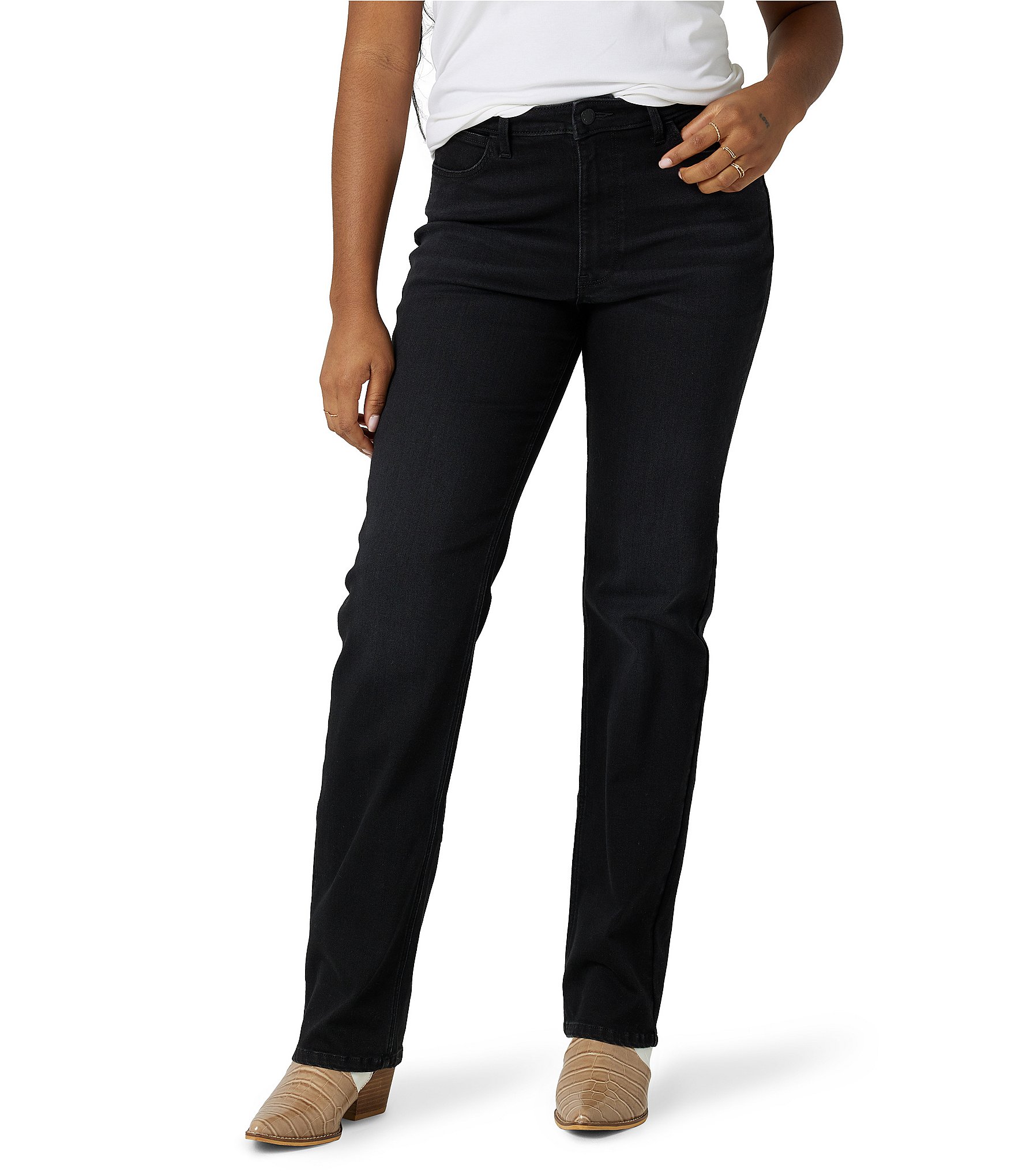 Wrangler® High Rise True Straight Jeans | Dillard's