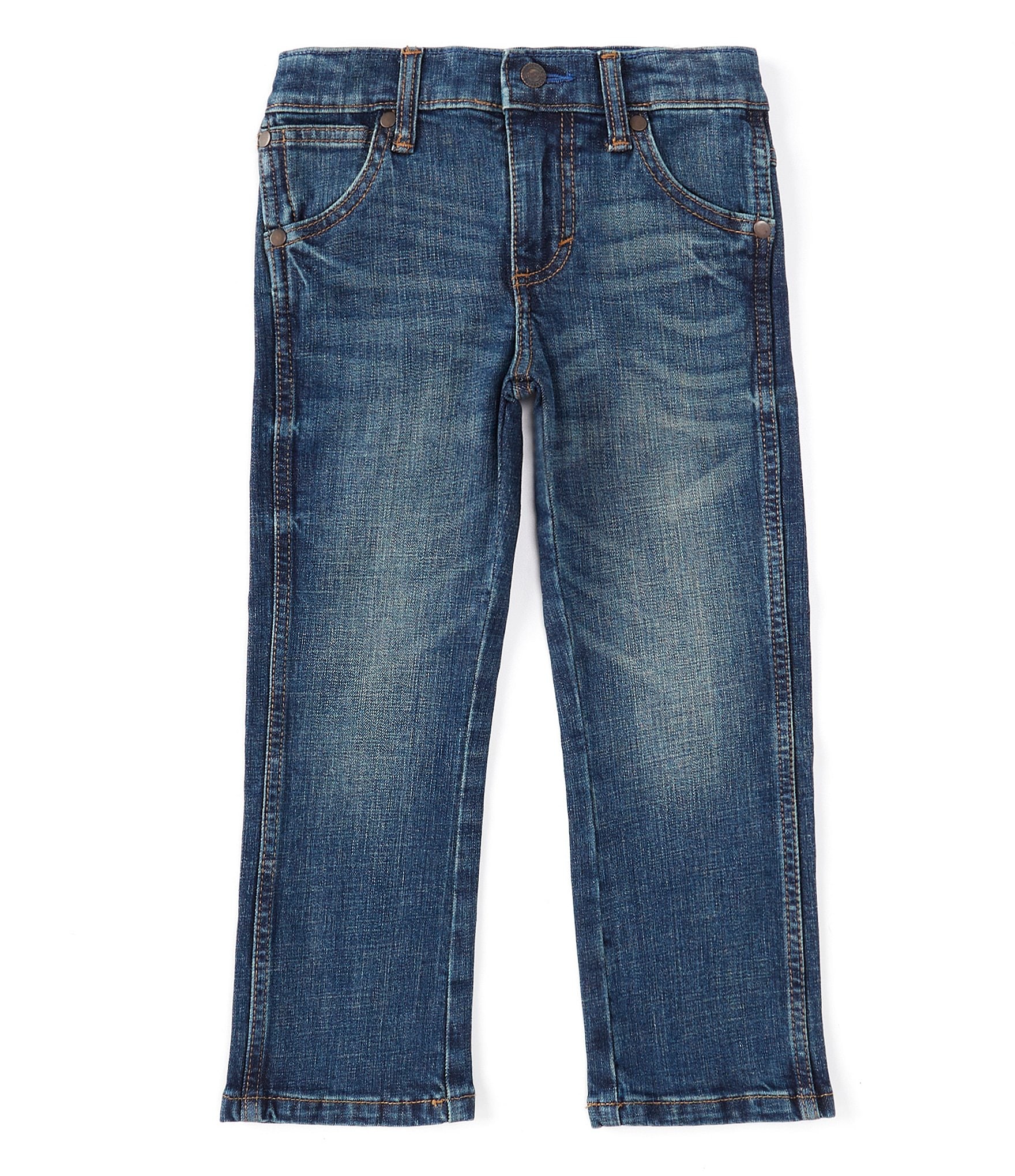 Wrangler® Little Boys 2T-7 Retro® Slim-Fit Bootcut-Leg Denim Jeans