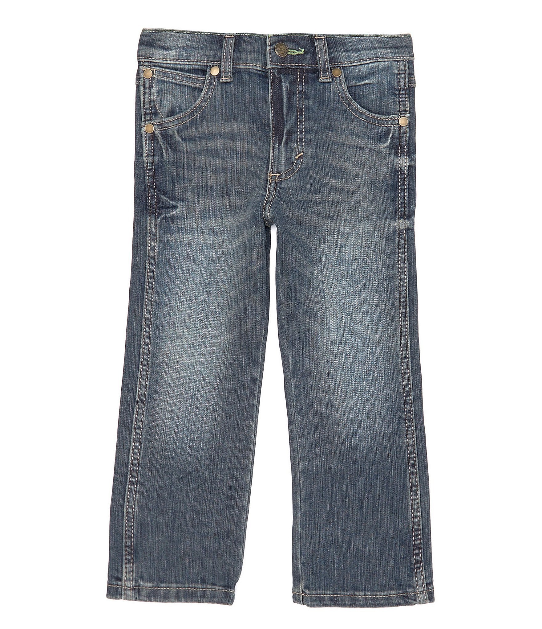 Wrangler® Little Boys 2T-7 Slim Fit Straight Leg Denim Jeans | Dillard's