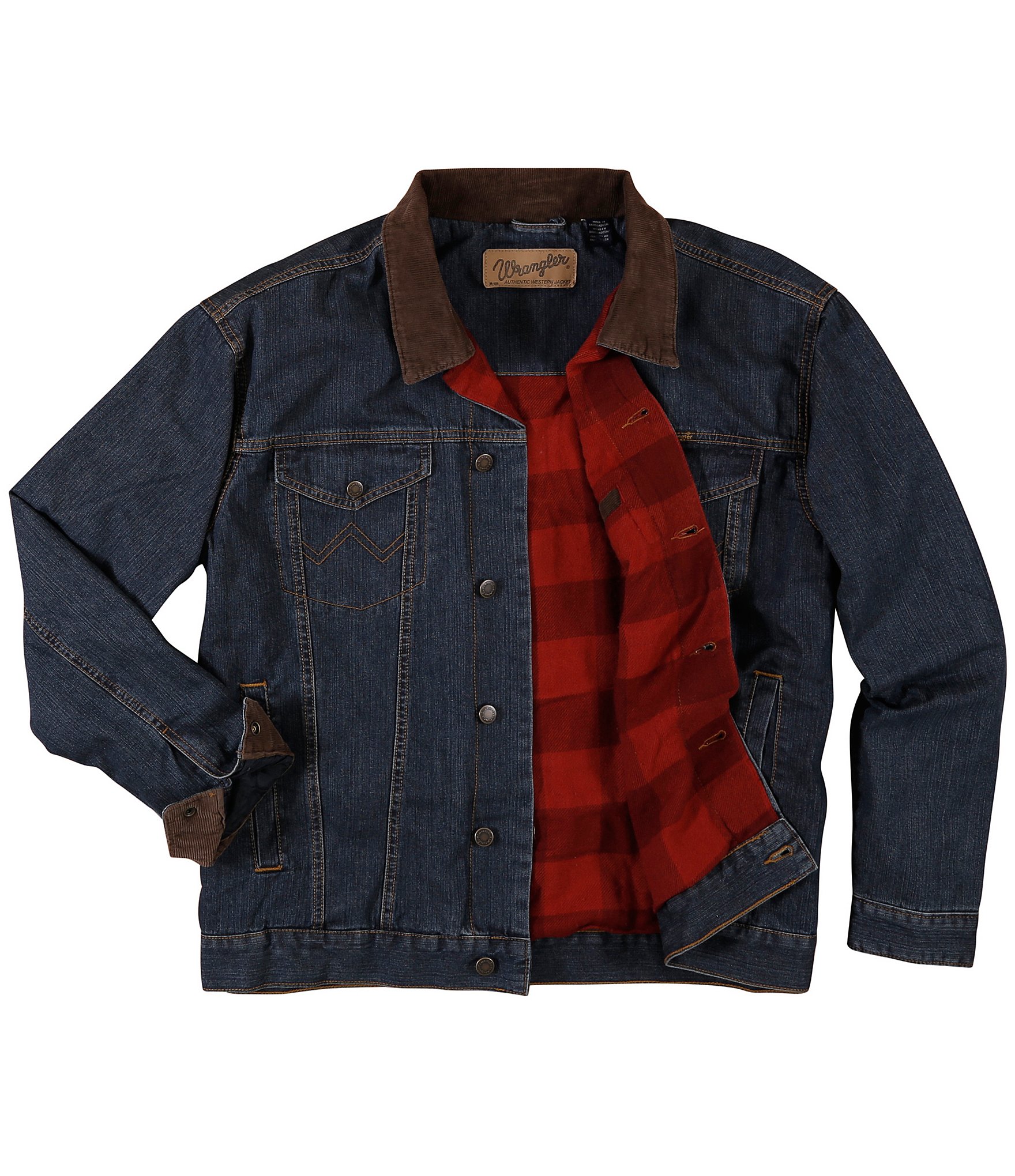 Wrangler® Long Sleeve Blanket Lined Denim Jacket