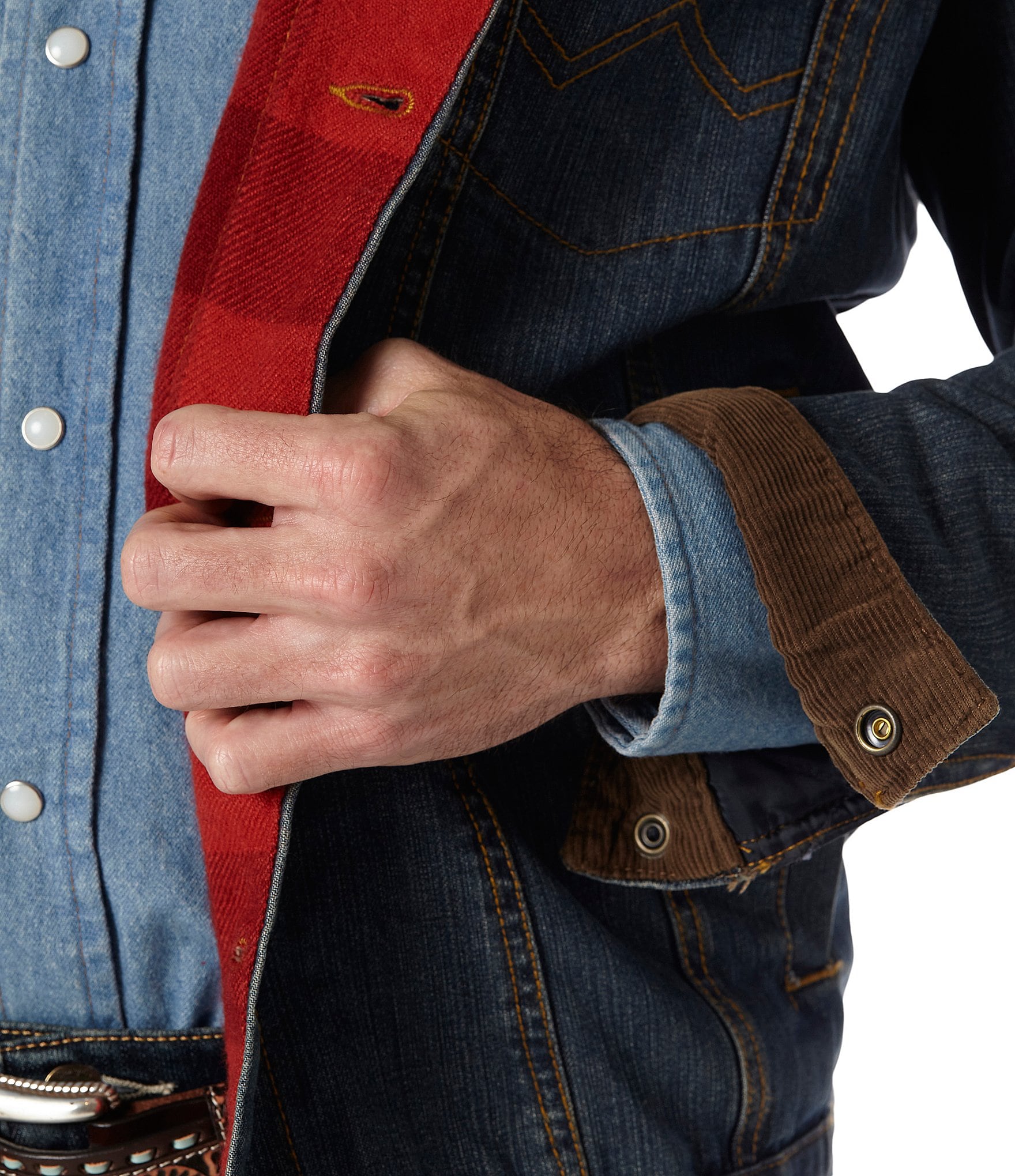 Wrangler® Long Sleeve Blanket Lined Denim Jacket