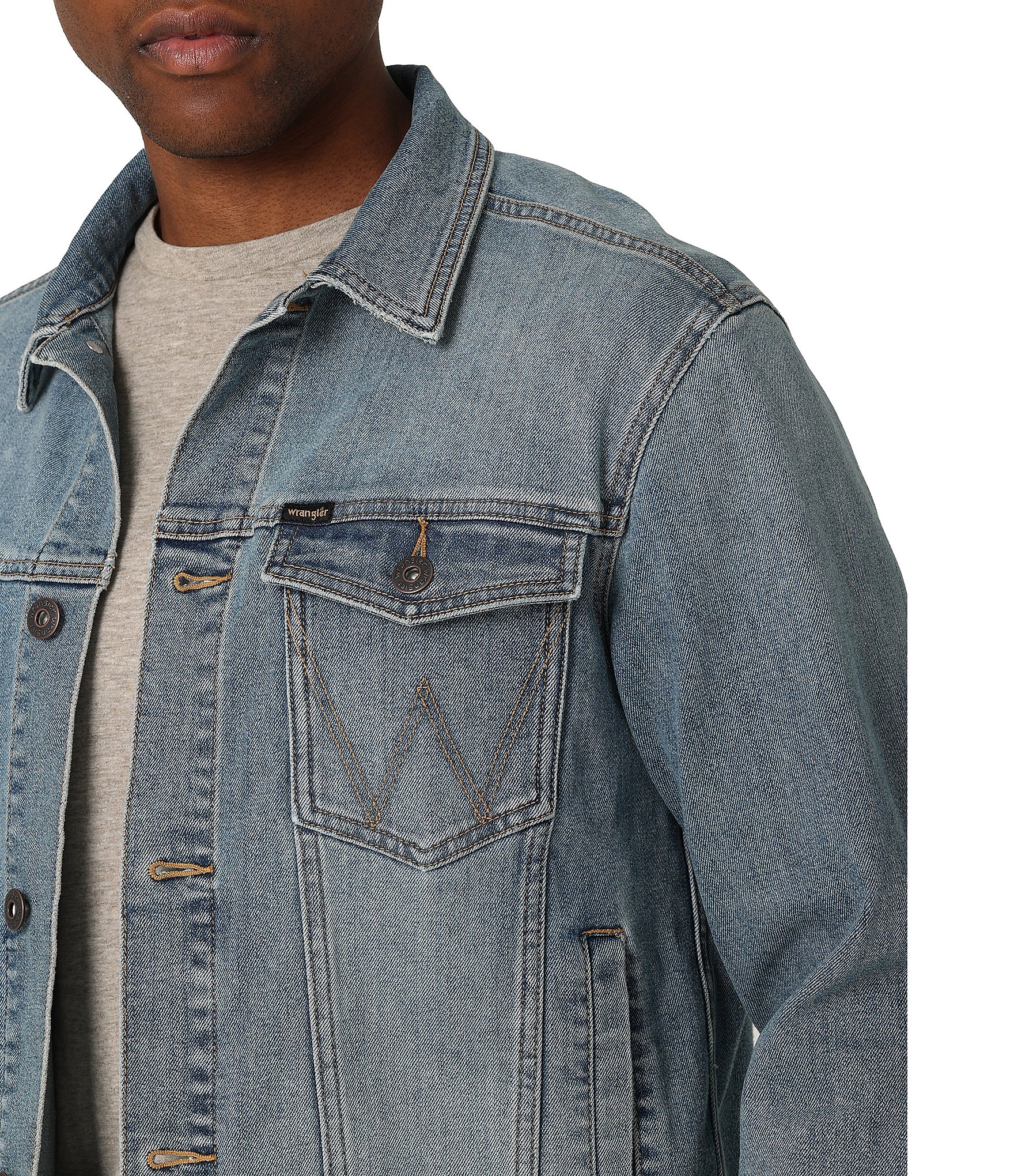 Wrangler® Long Sleeve Unlined Denim Jacket