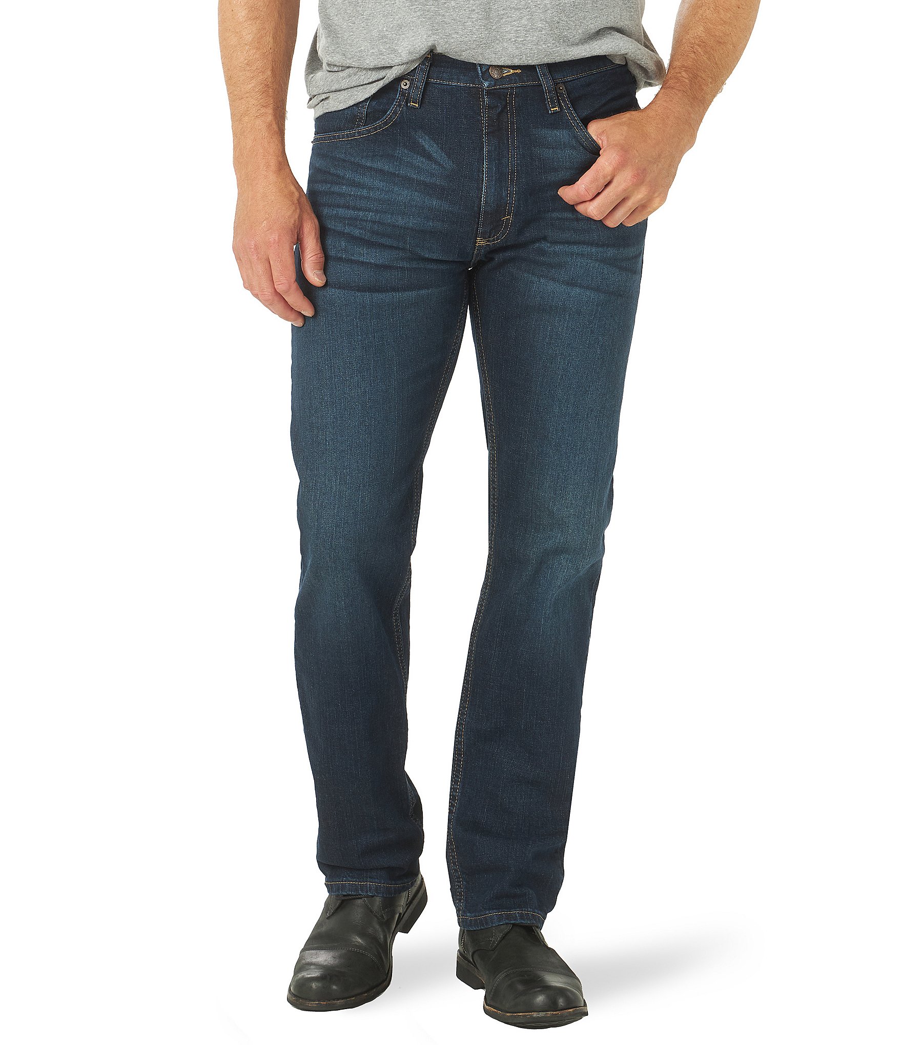 Wrangler® Regular Fit Straight Leg Denim Jeans | Dillard's