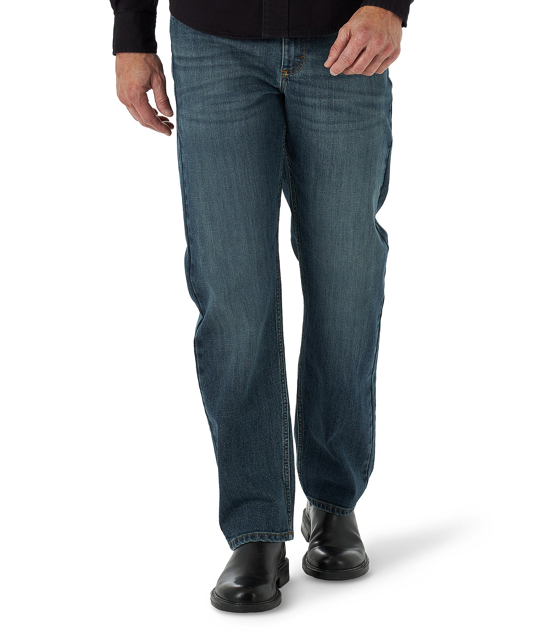 Wrangler® Relaxed Fit Straight Leg Denim Jeans