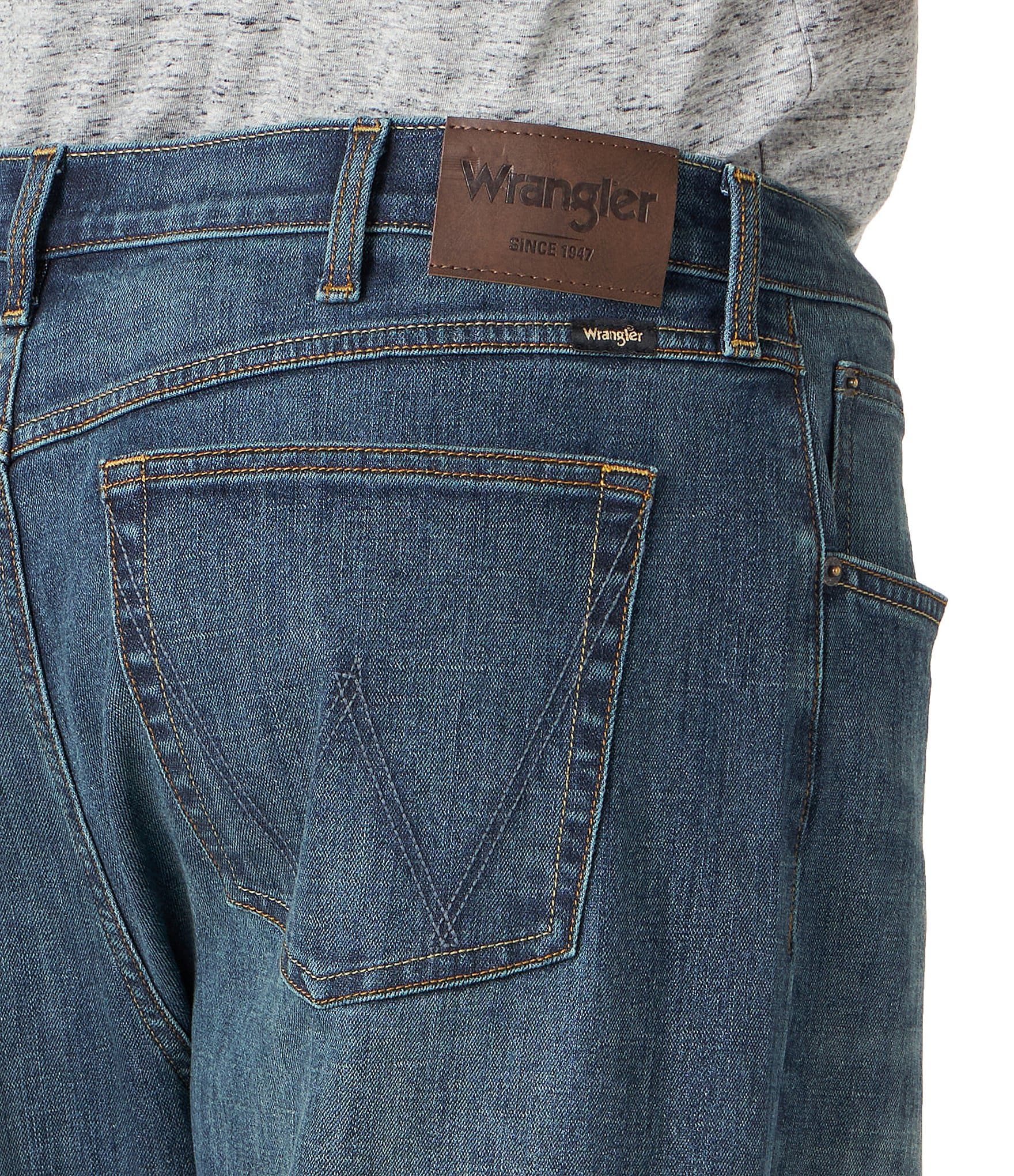 Wrangler® Relaxed Fit Straight Leg Denim Jeans