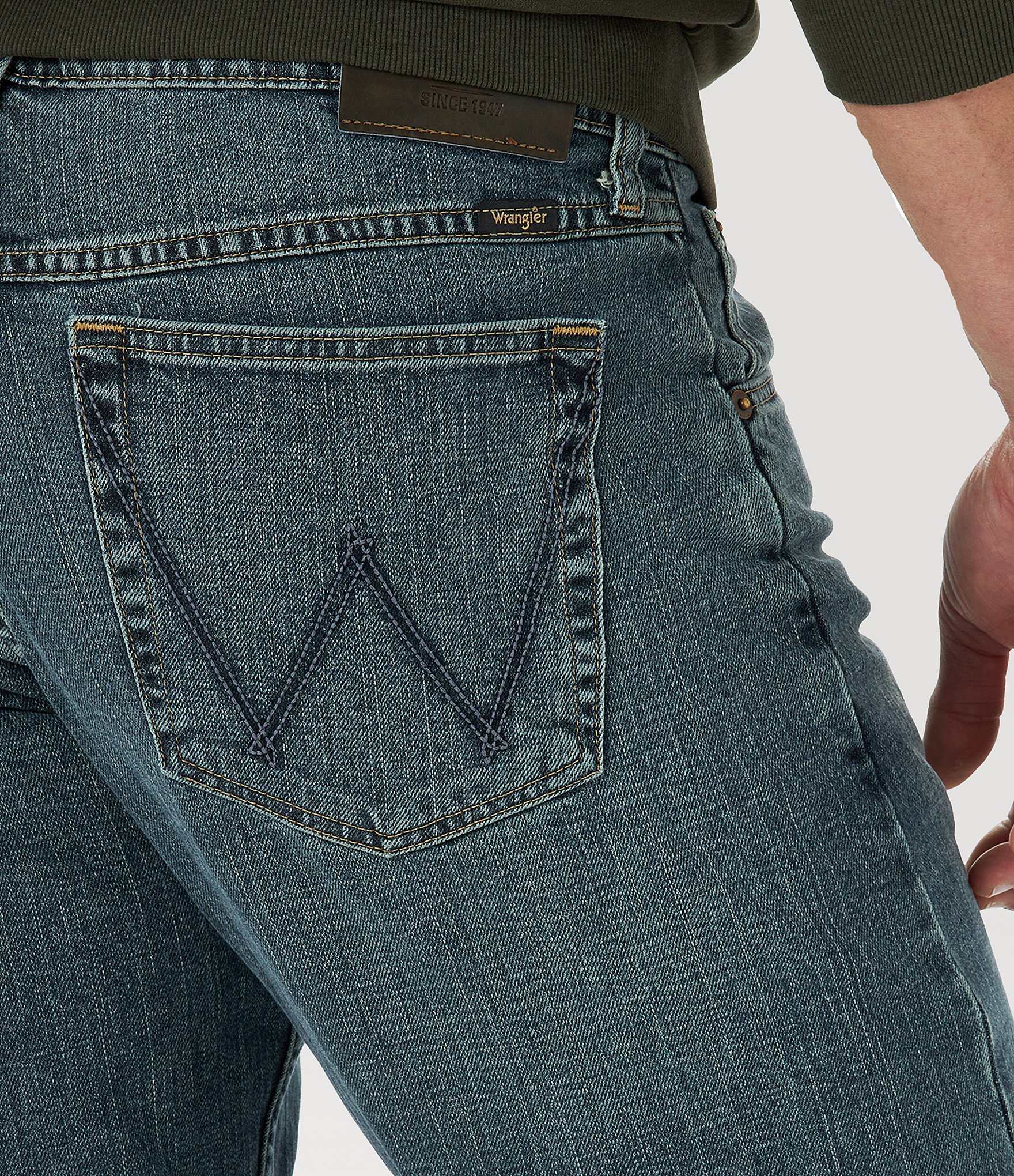 Wrangler® Relaxed Fit Straight Leg Denim Jeans