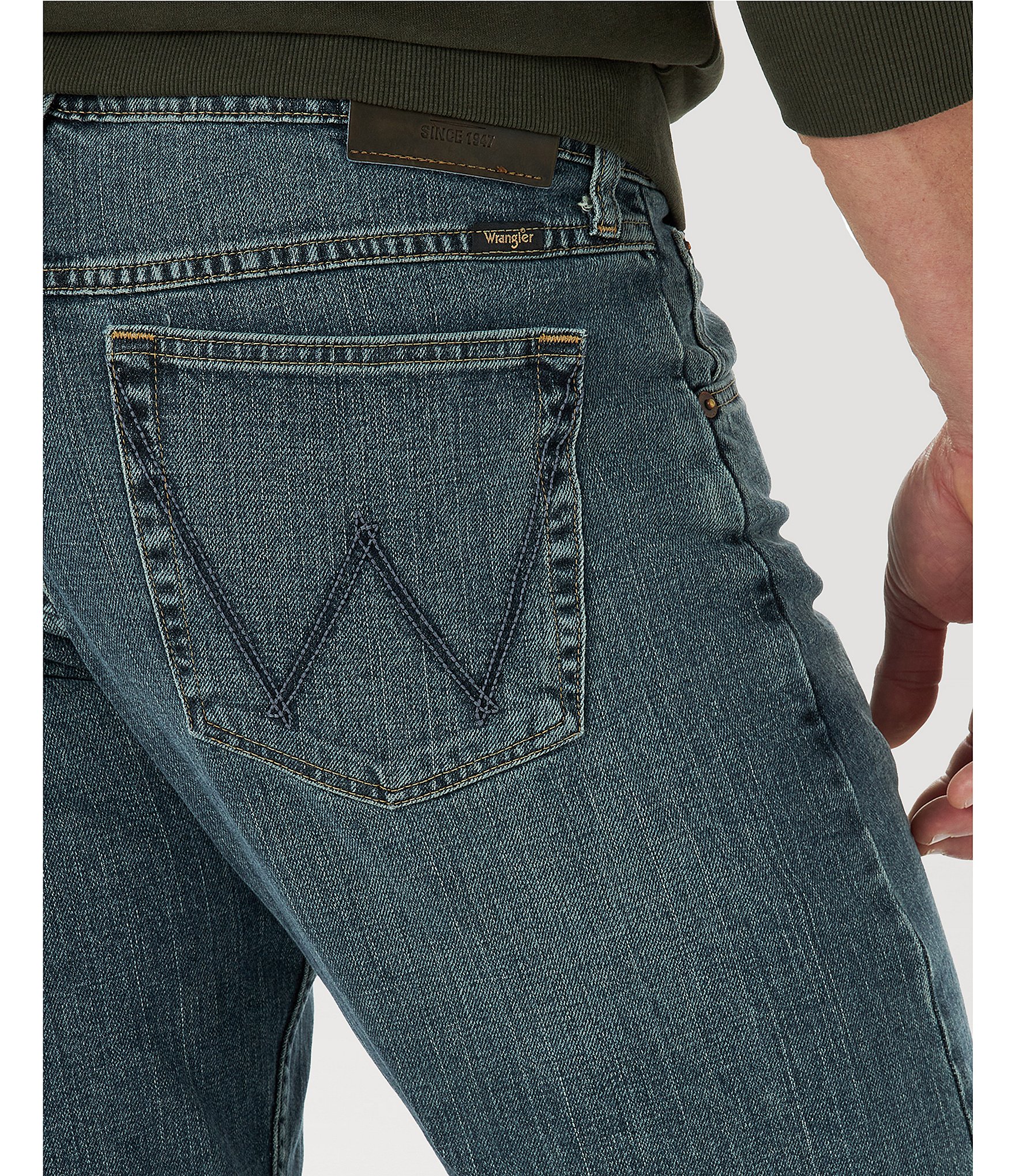 Wrangler® Relaxed Fit Straight Leg Denim Jeans