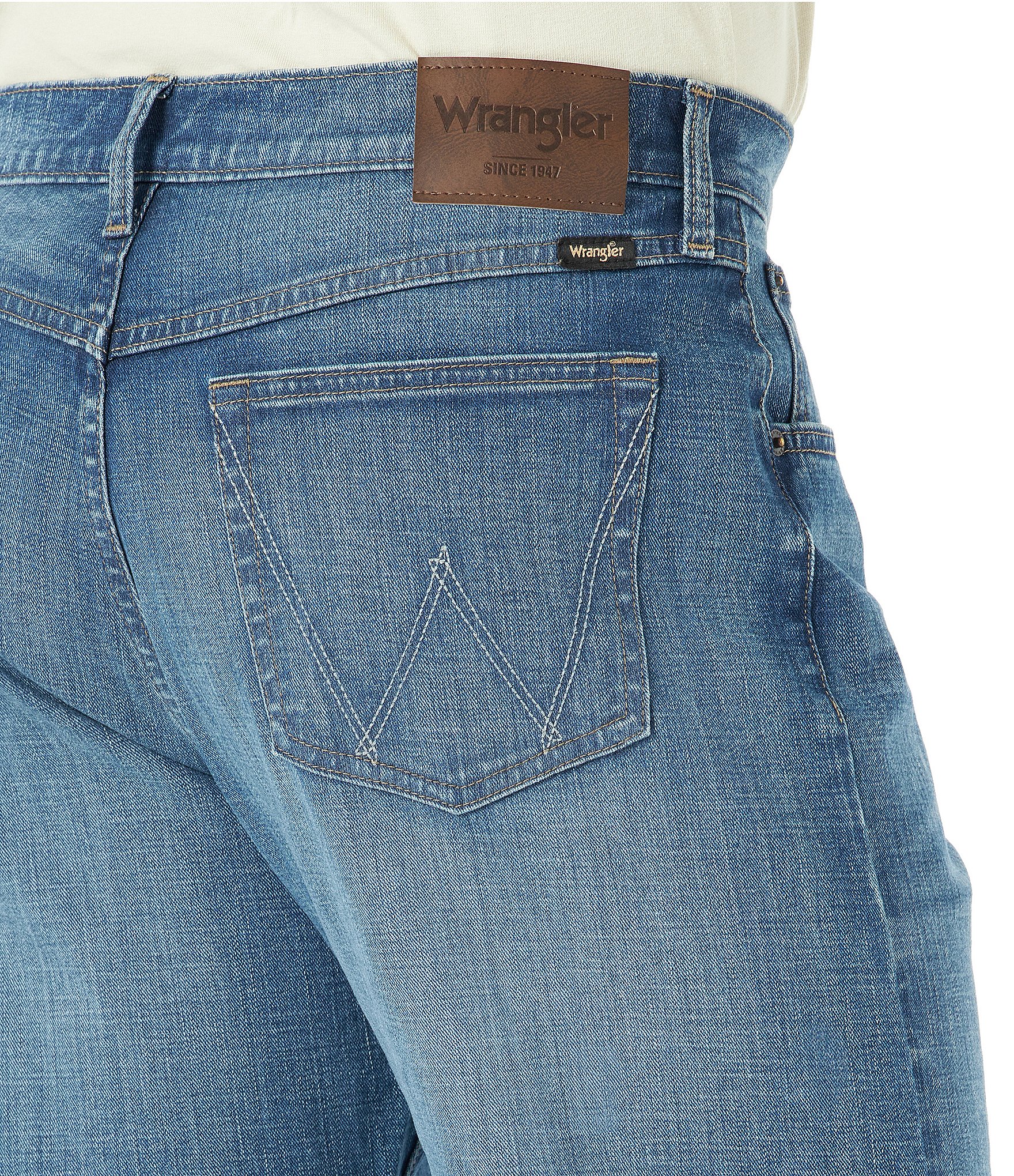 Wrangler® Relaxed Fit Straight Leg Denim Jeans