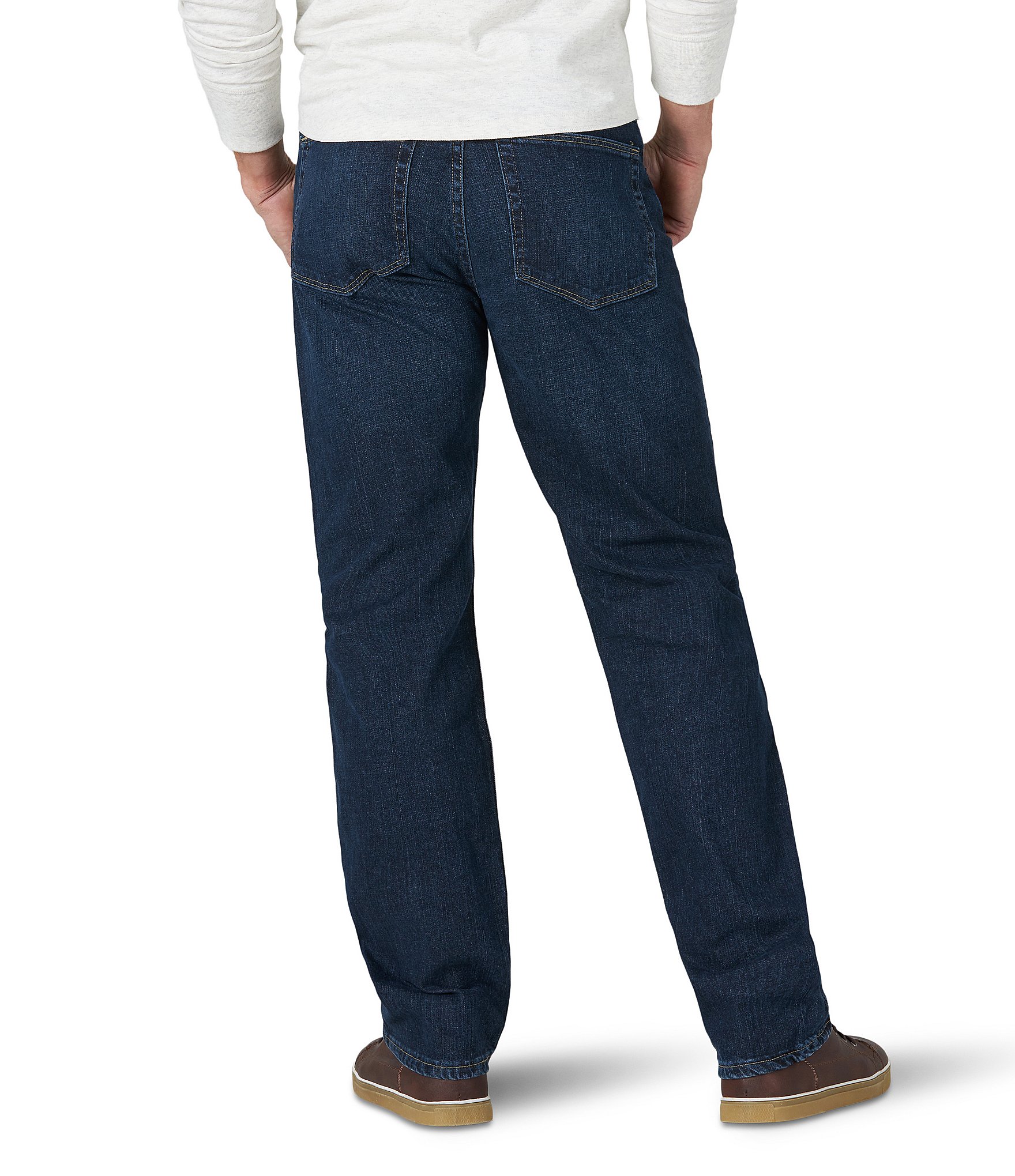 Wrangler® Relaxed Fit Straight Leg Denim Jeans