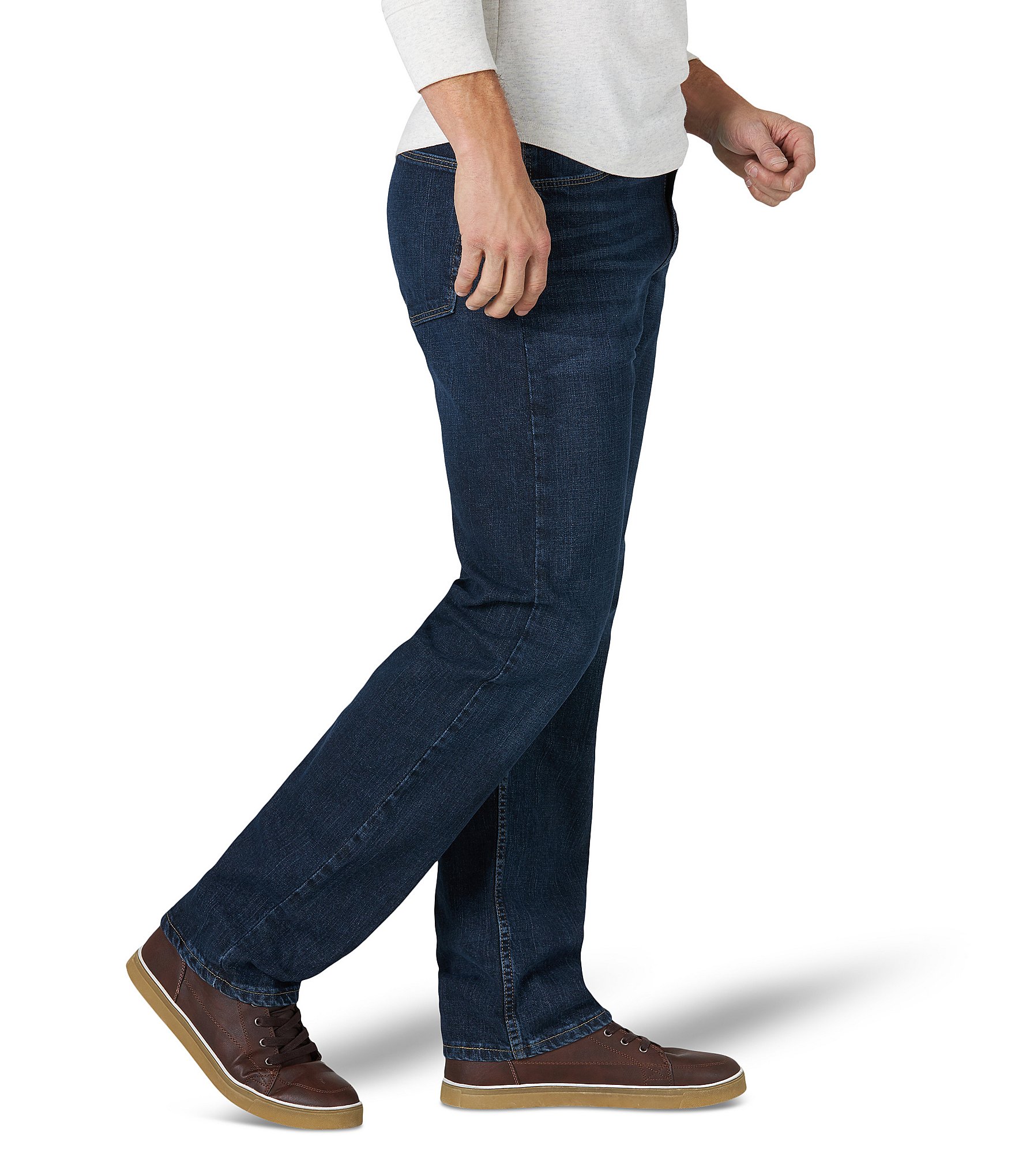 Wrangler® Relaxed Fit Straight Leg Denim Jeans