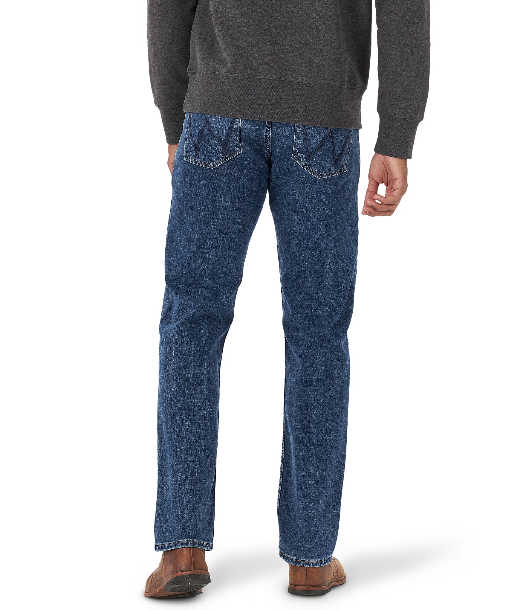 Wrangler® Relaxed Fit Straight Leg Denim Jeans