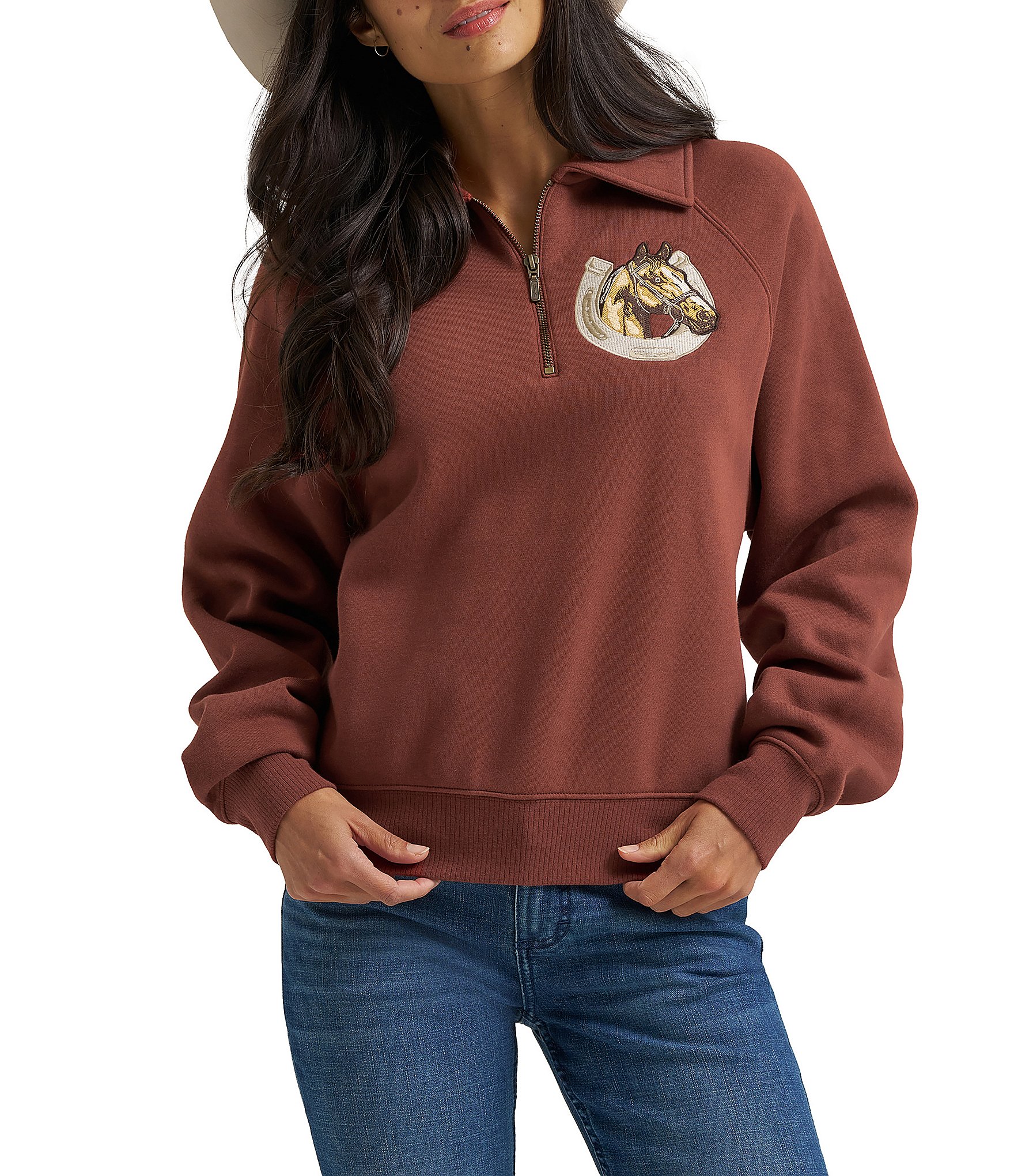 Wrangler® Retro® Horsehead Graphic Long Sleeve Sweatshirt
