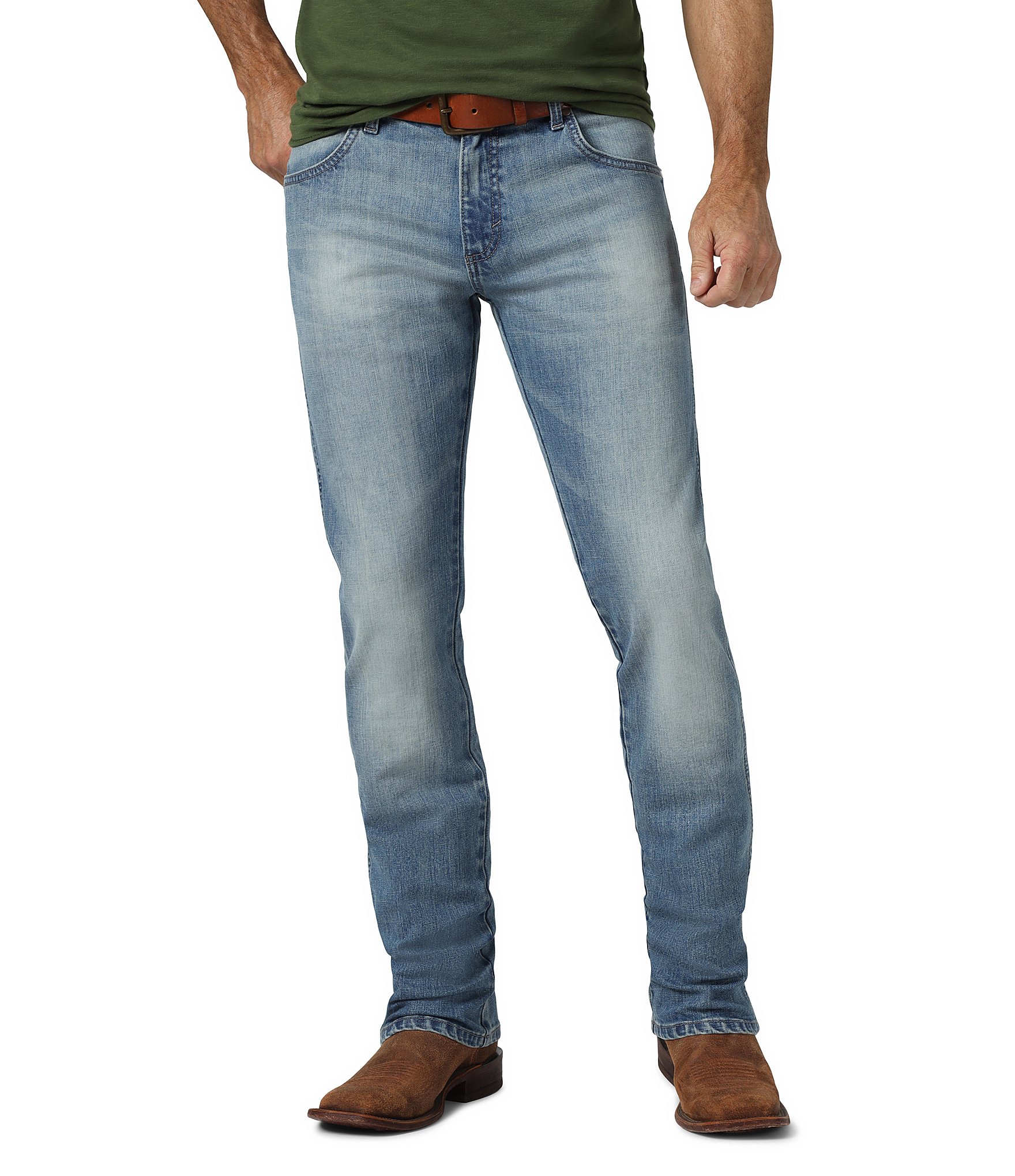 Wrangler Men's Retro Slim Fit Straight Leg Jean, Cottonwood, 29x32