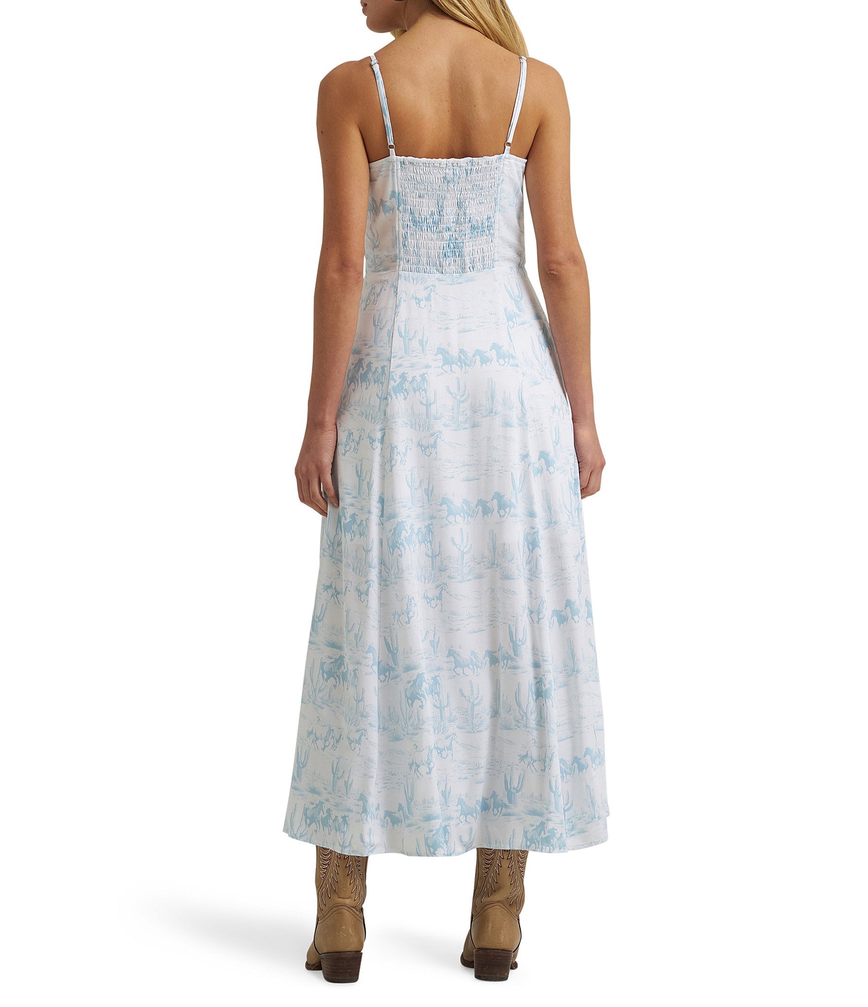 Wrangler® Retro® Printed Sleeveless Midi Dress
