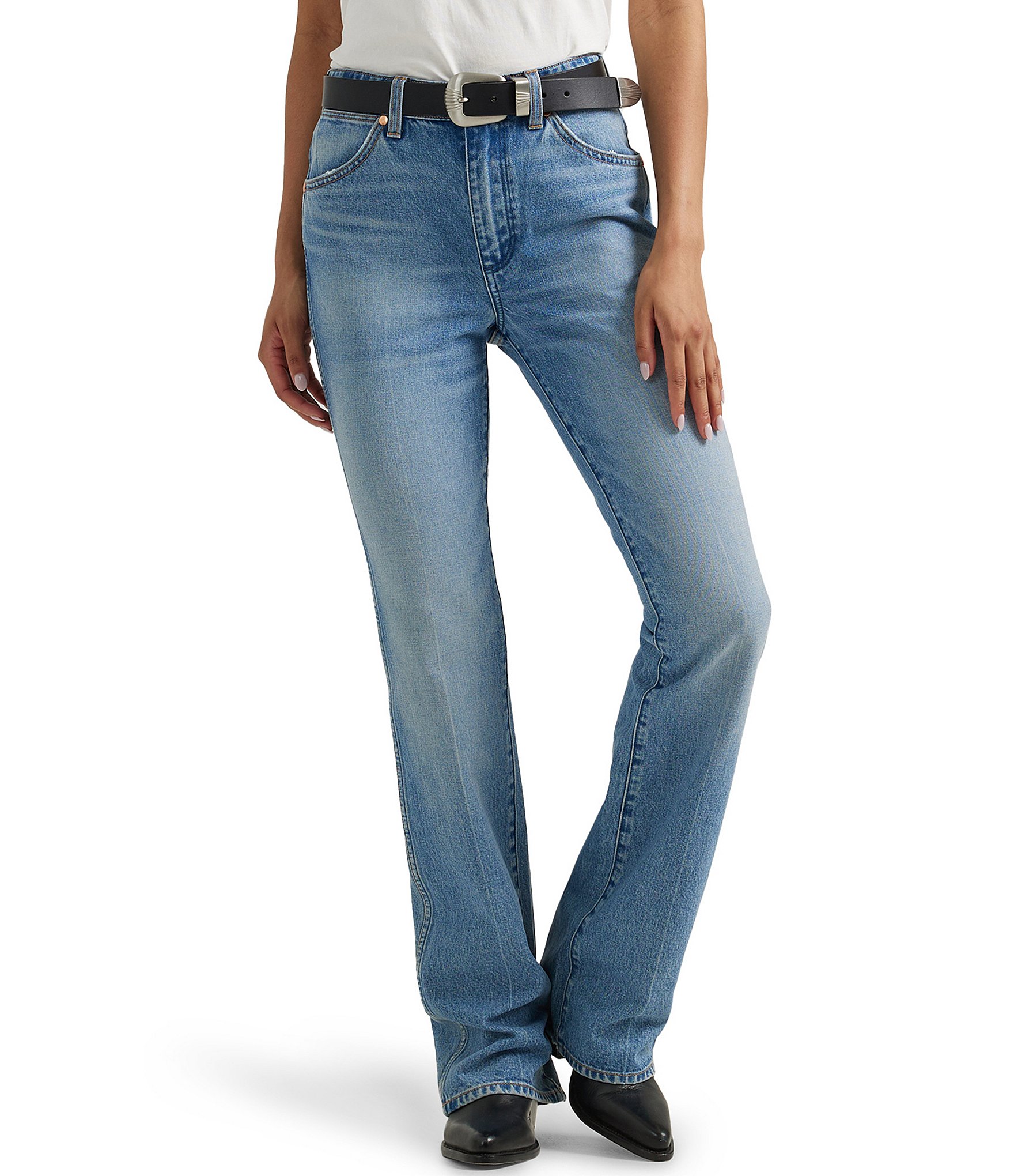 Dillard\'s Denim Westward Jeans Rise High | Bootcut Wrangler