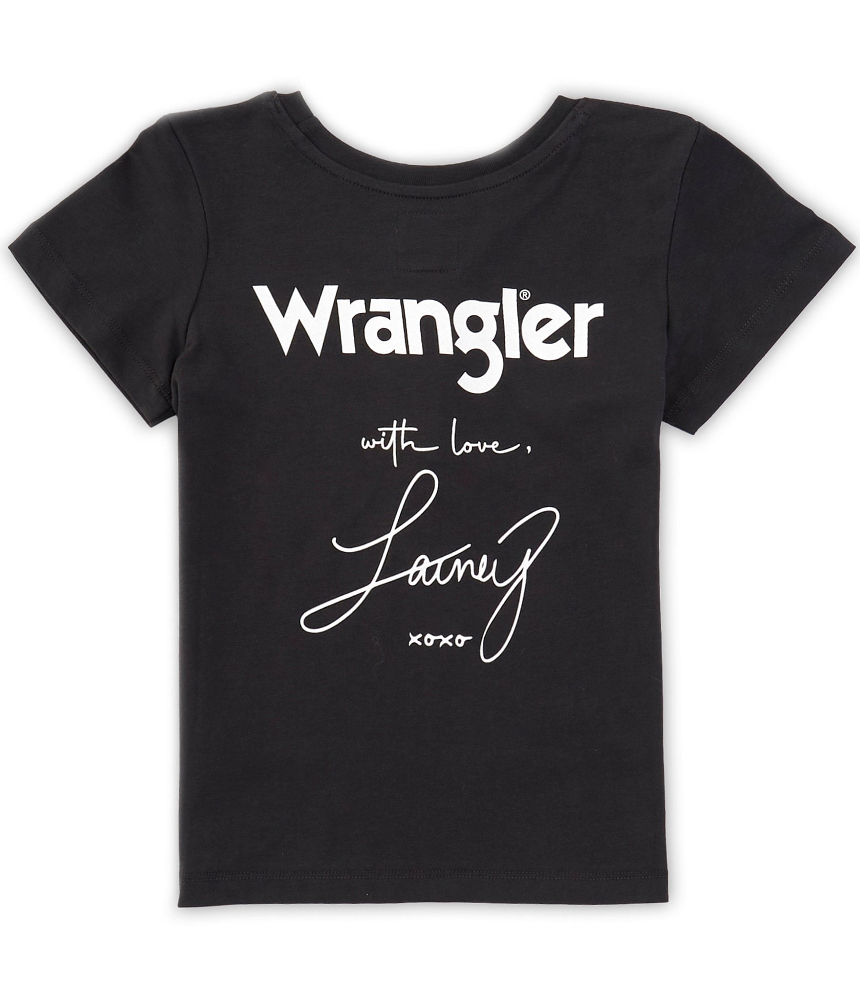 Wrangler® x Lainey Wilson Big Girls 7-16 Short Sleeve #double;With Love#double; Graphic T-Shirt