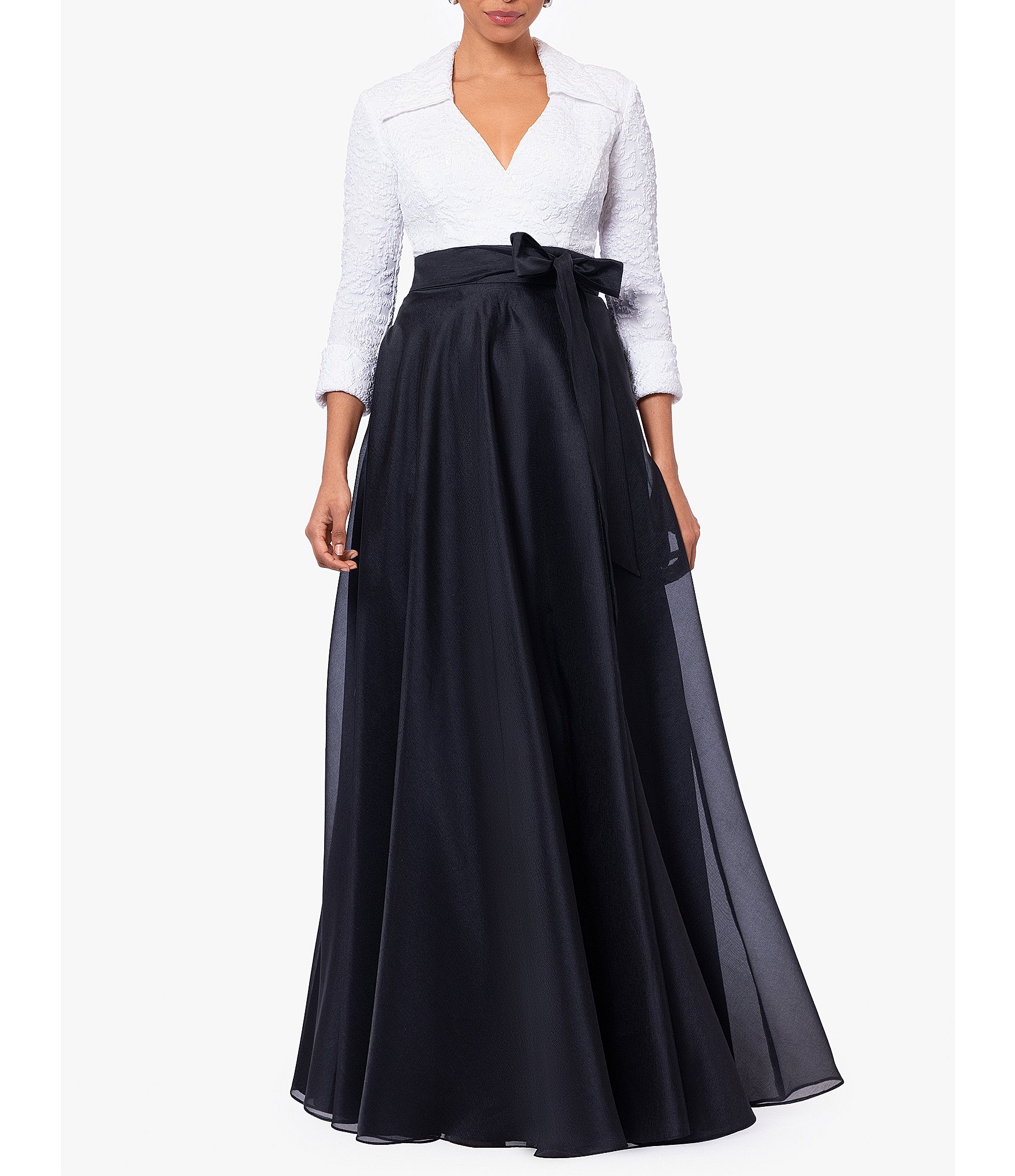 Dillards white evening gowns best sale