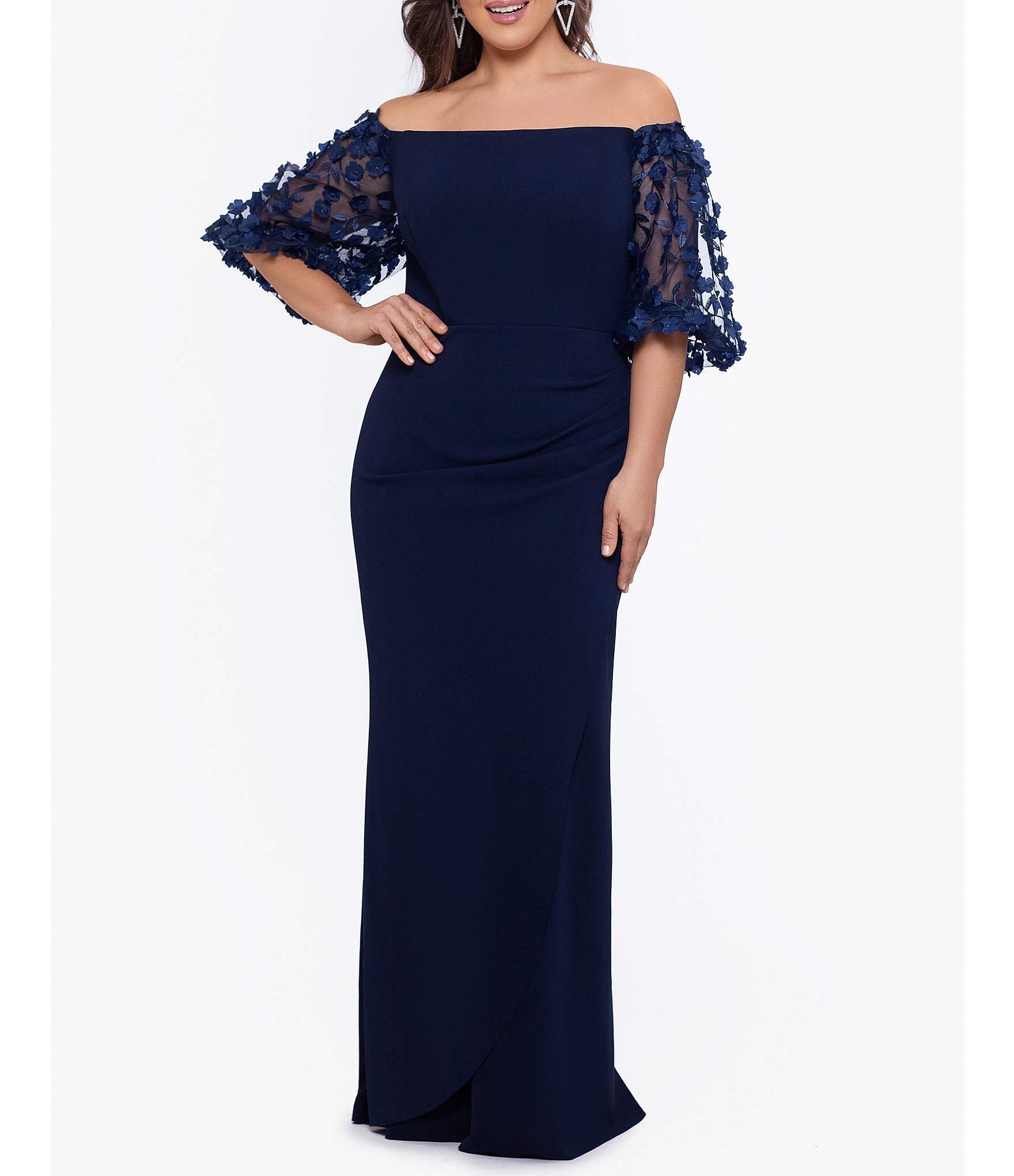 Share 136+ off shoulder gown for chubby latest - camera.edu.vn