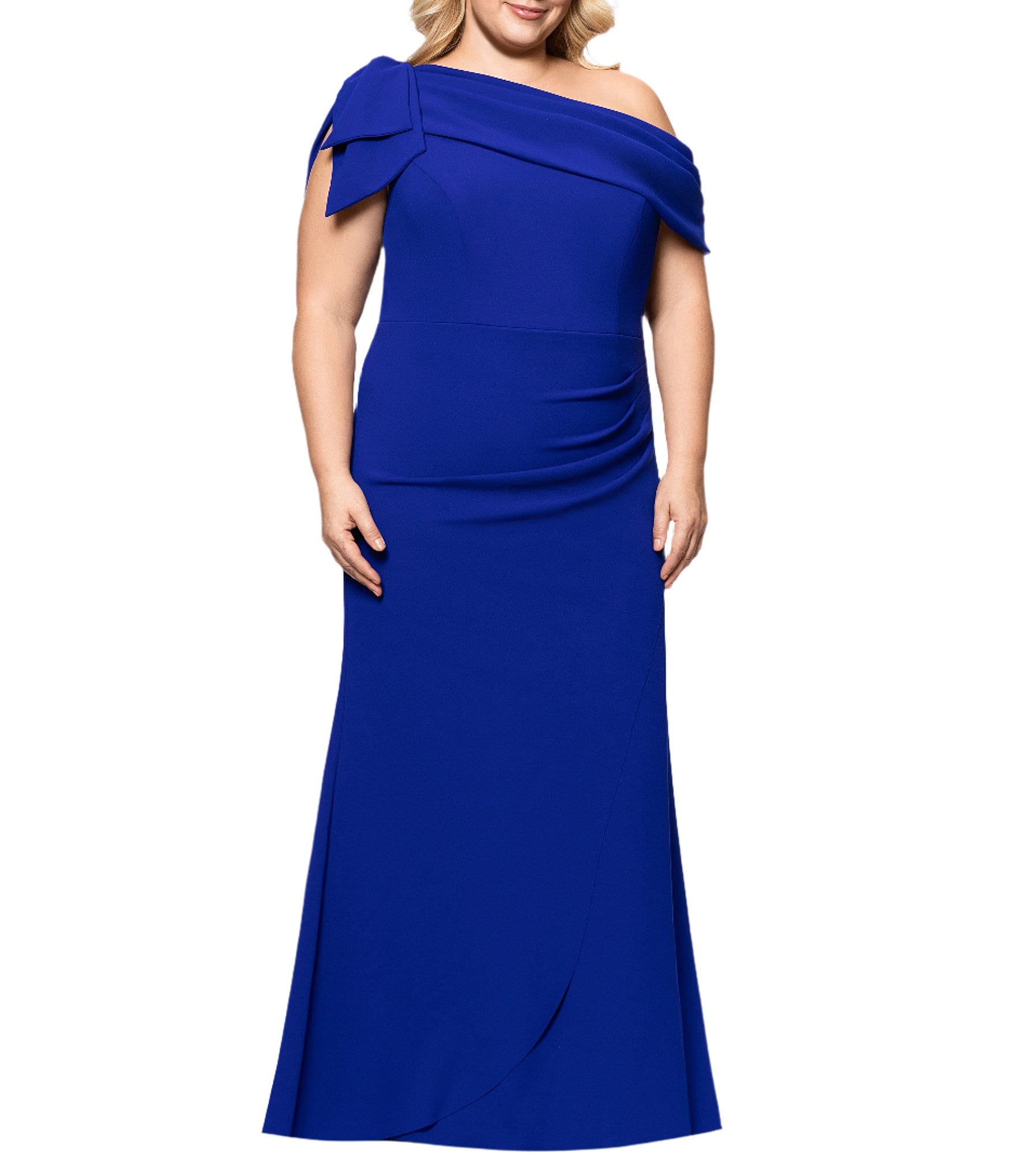 green emerald velvet dress Plus Size Twist Front Maxi Dress with Embellished Sleeves – Ever-Pretty Plus main image 1