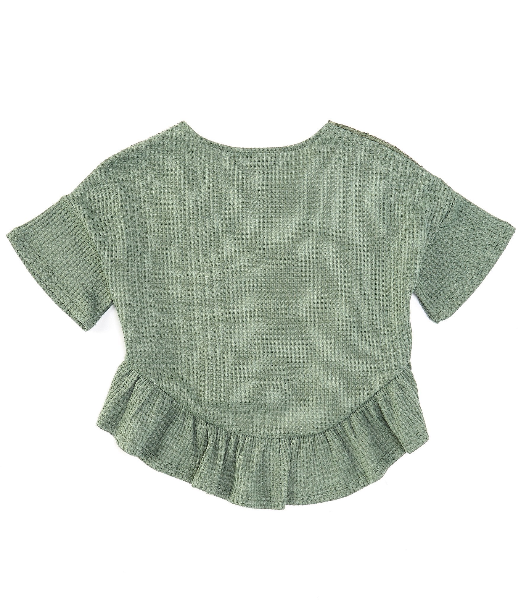 Xtraordinary Big Girls 7-16 Cap Sleeve Embroidered Top