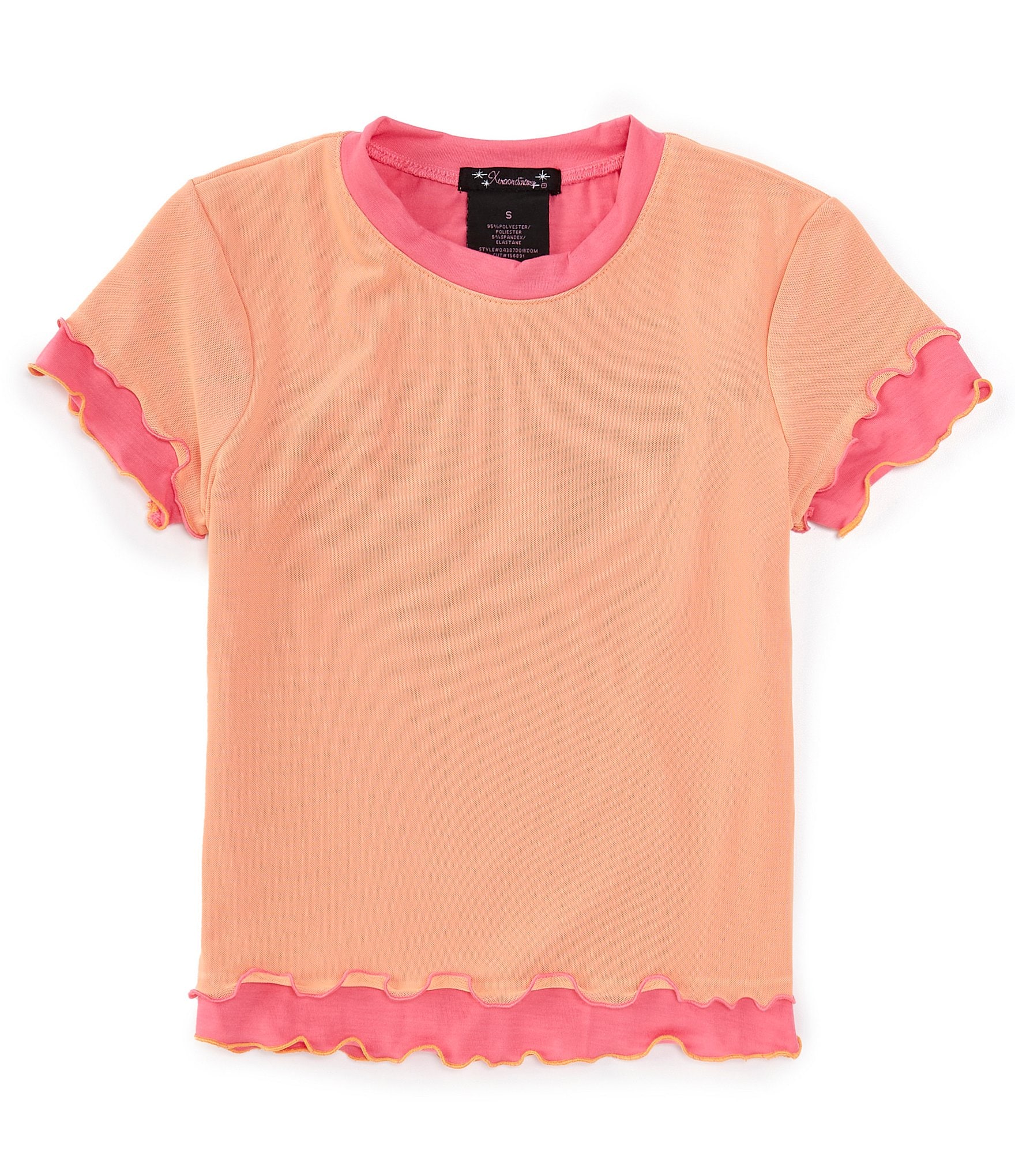 Xtraordinary Big Girls 7 16 Double Layered Top Dillards