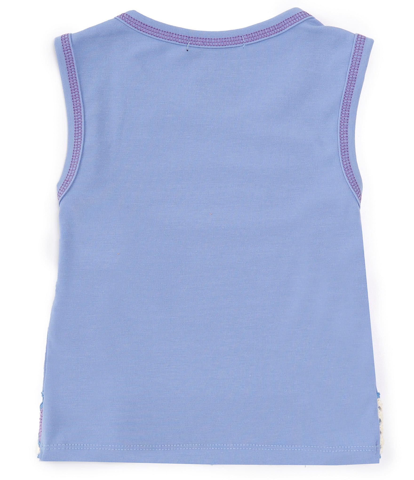 Xtraordinary Big Girls 7-16 Sleeveless Crocheted-Hem Tank Top