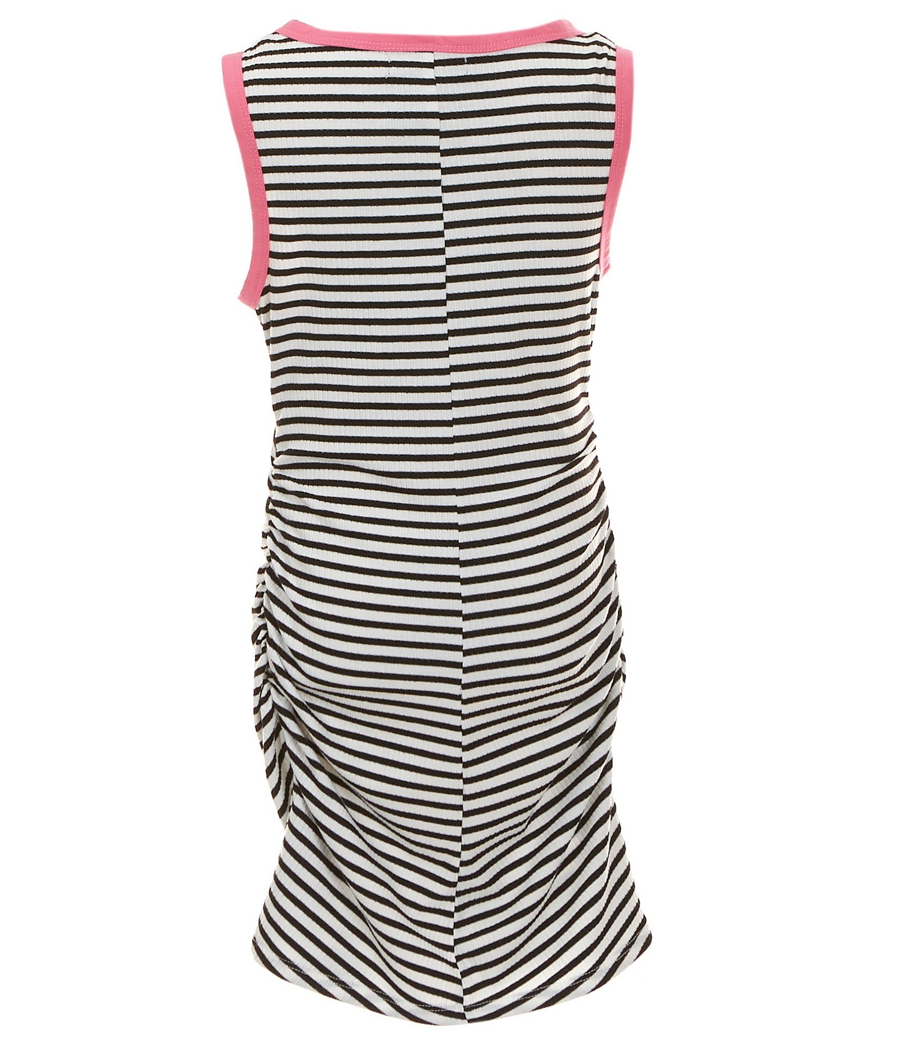 Xtraordinary Big Girls 7-16 Sleeveless Striped Ruched-Detailed Sheath Dress